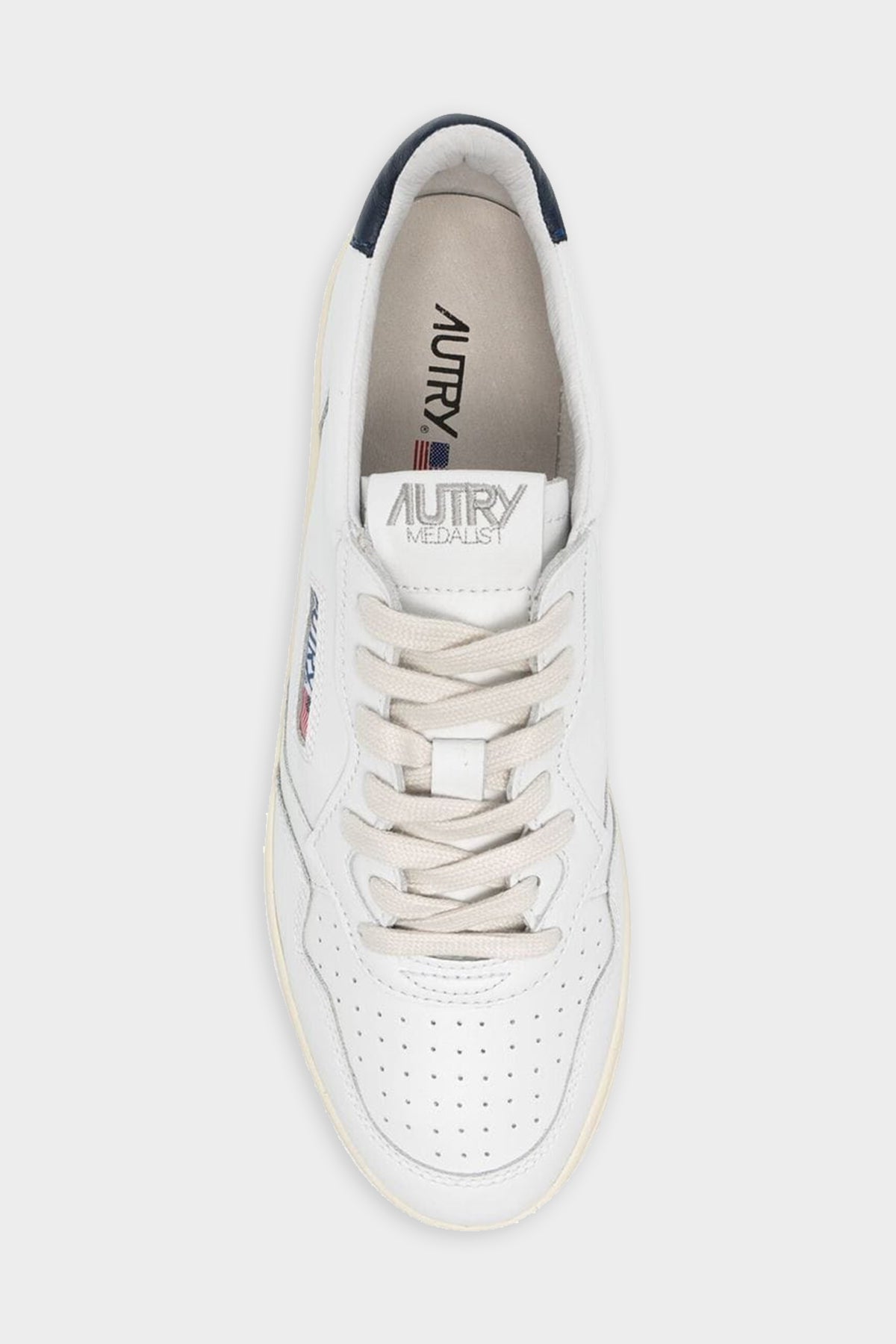 Medalist Low Leather Men Sneaker in White Space - shop-olivia.com