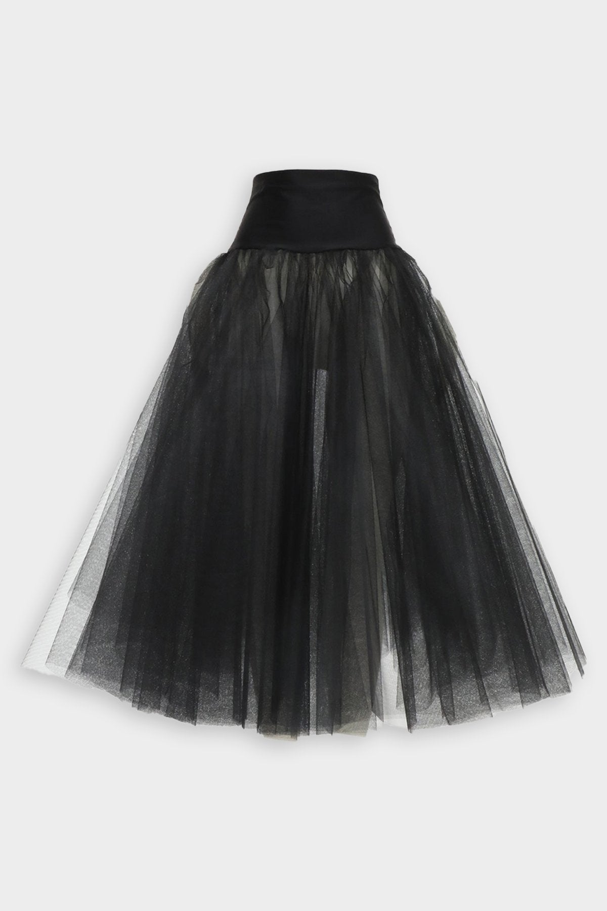 Midcalf Petticoat in Black - shop-olivia.com