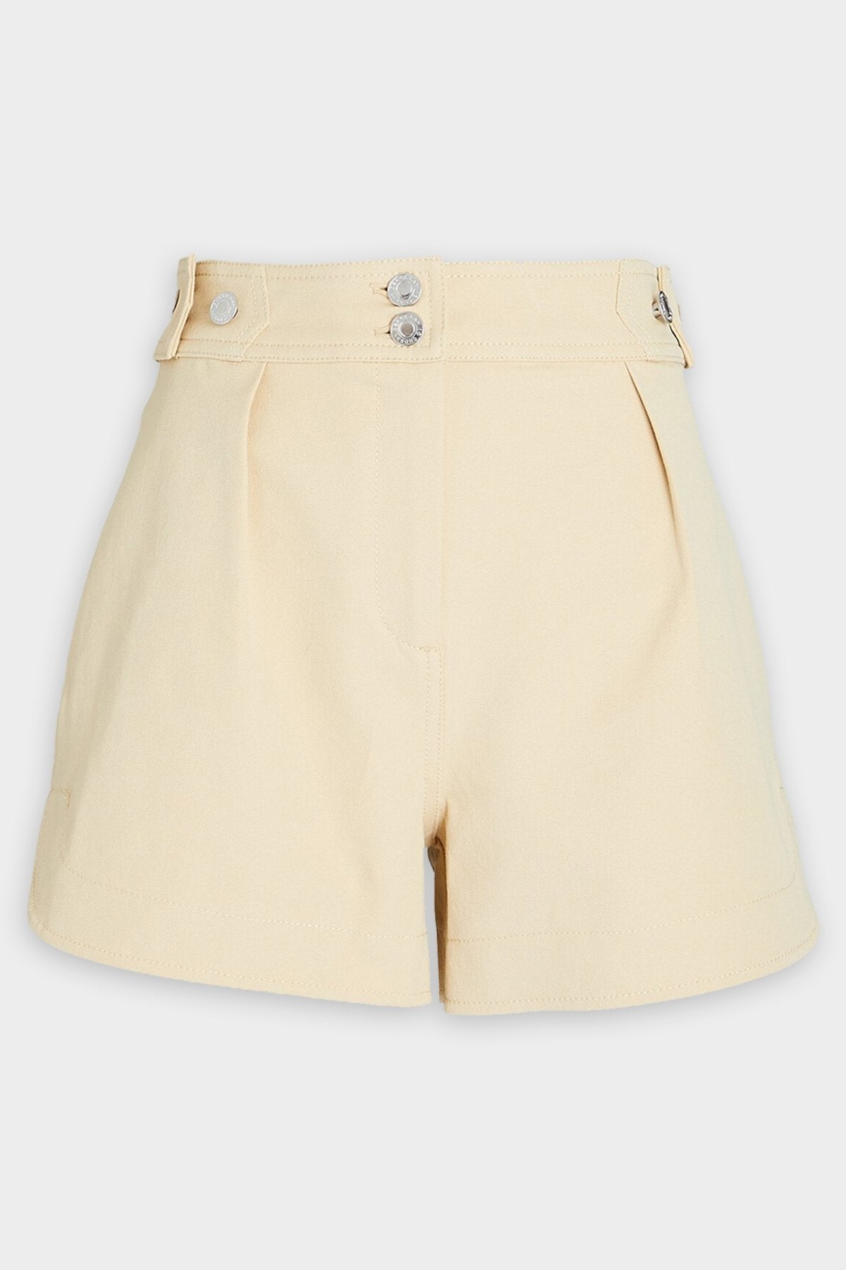 Mika Snap Shorts in Light Khaki - shop-olivia.com