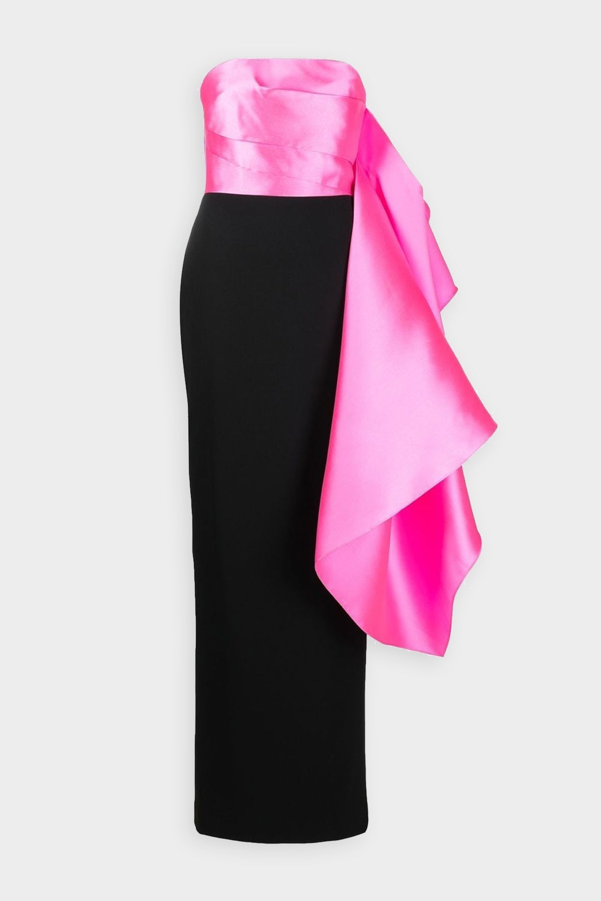 Milena Maxi Dress in Hot Pink and Black - shop-olivia.com