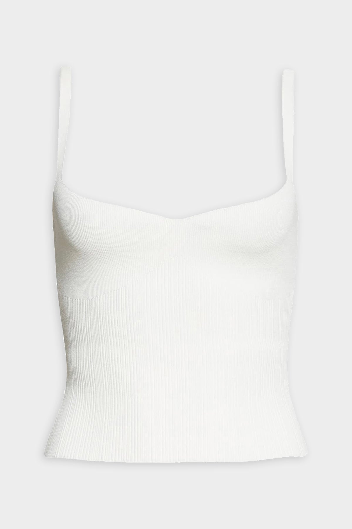 Milo Rib Knit Top in Off White - shop-olivia.com