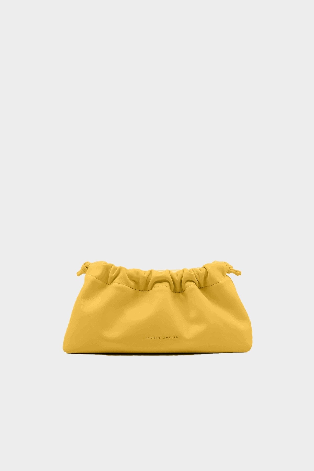 Mini Drawstring Bag in Turmeric - shop-olivia.com