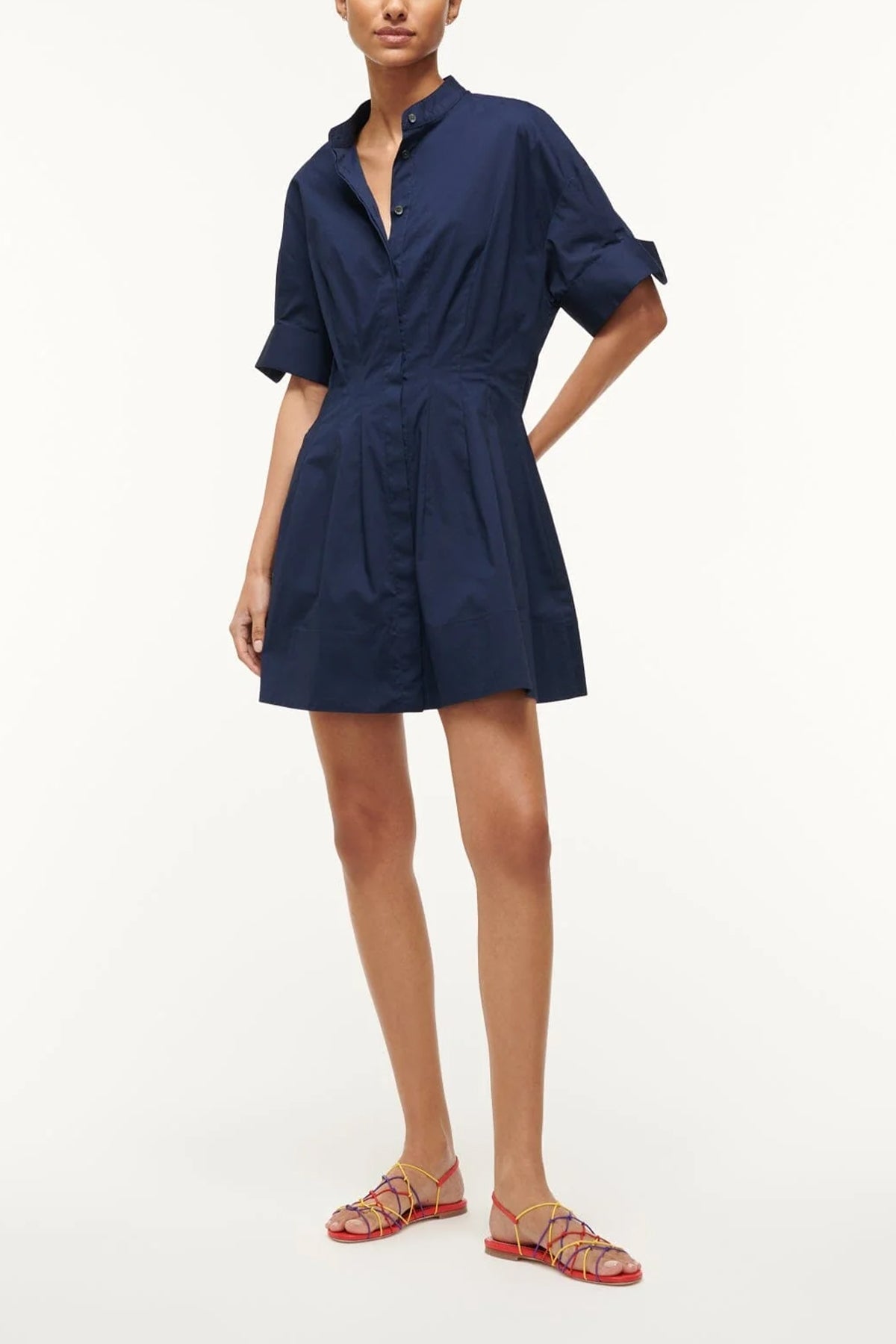 Mini Lorenza Dress in Navy - shop-olivia.com