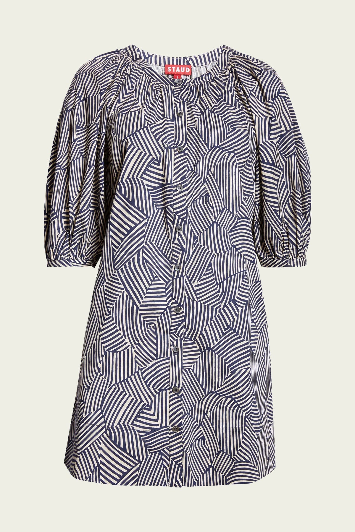 Mini Vincent Dress in Navy Mosaic - shop-olivia.com