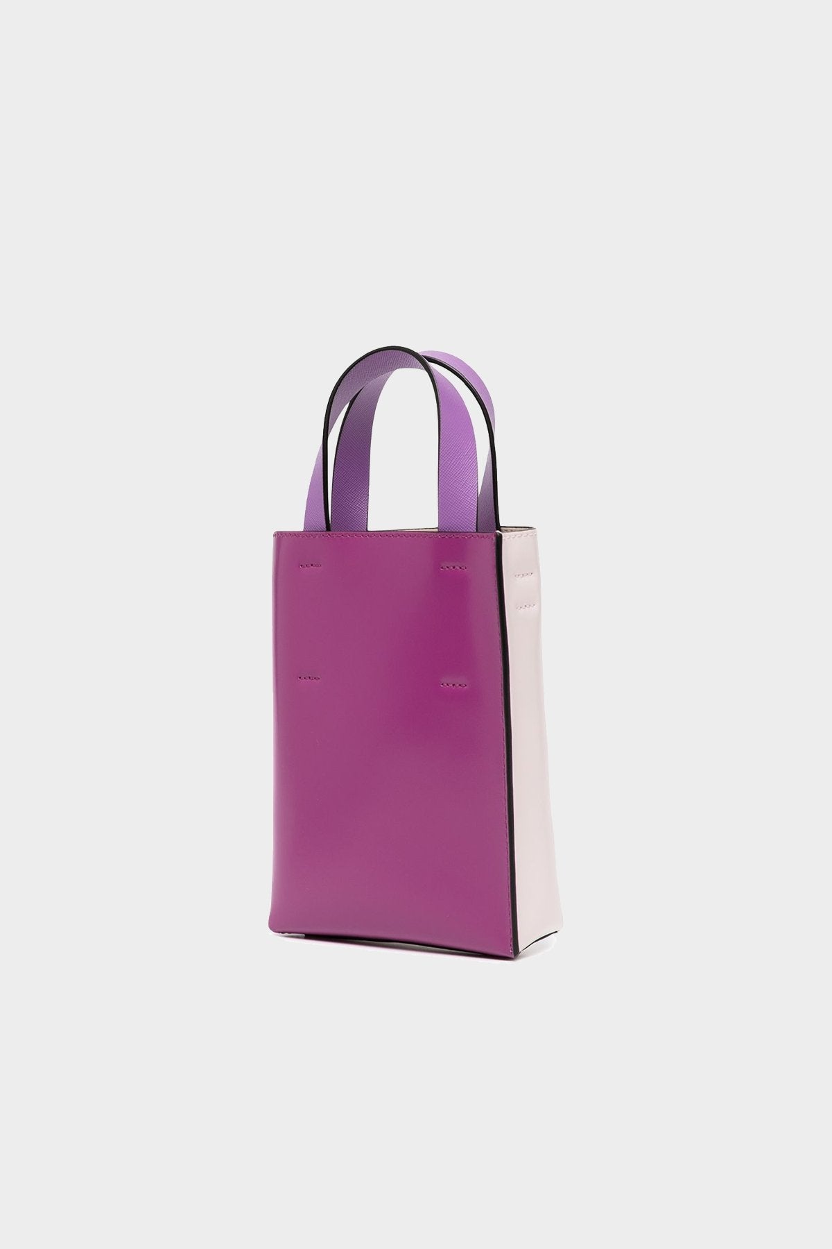 Museo Leather Nano Bag in Light Pink and Purple - shop-olivia.com