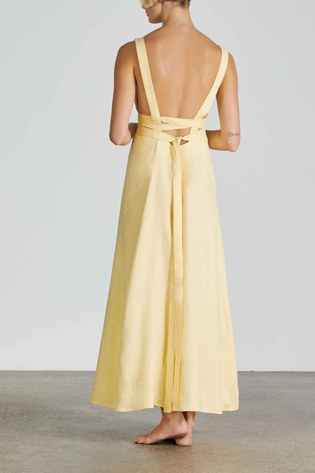 Mustique Dress in Canary - shop-olivia.com
