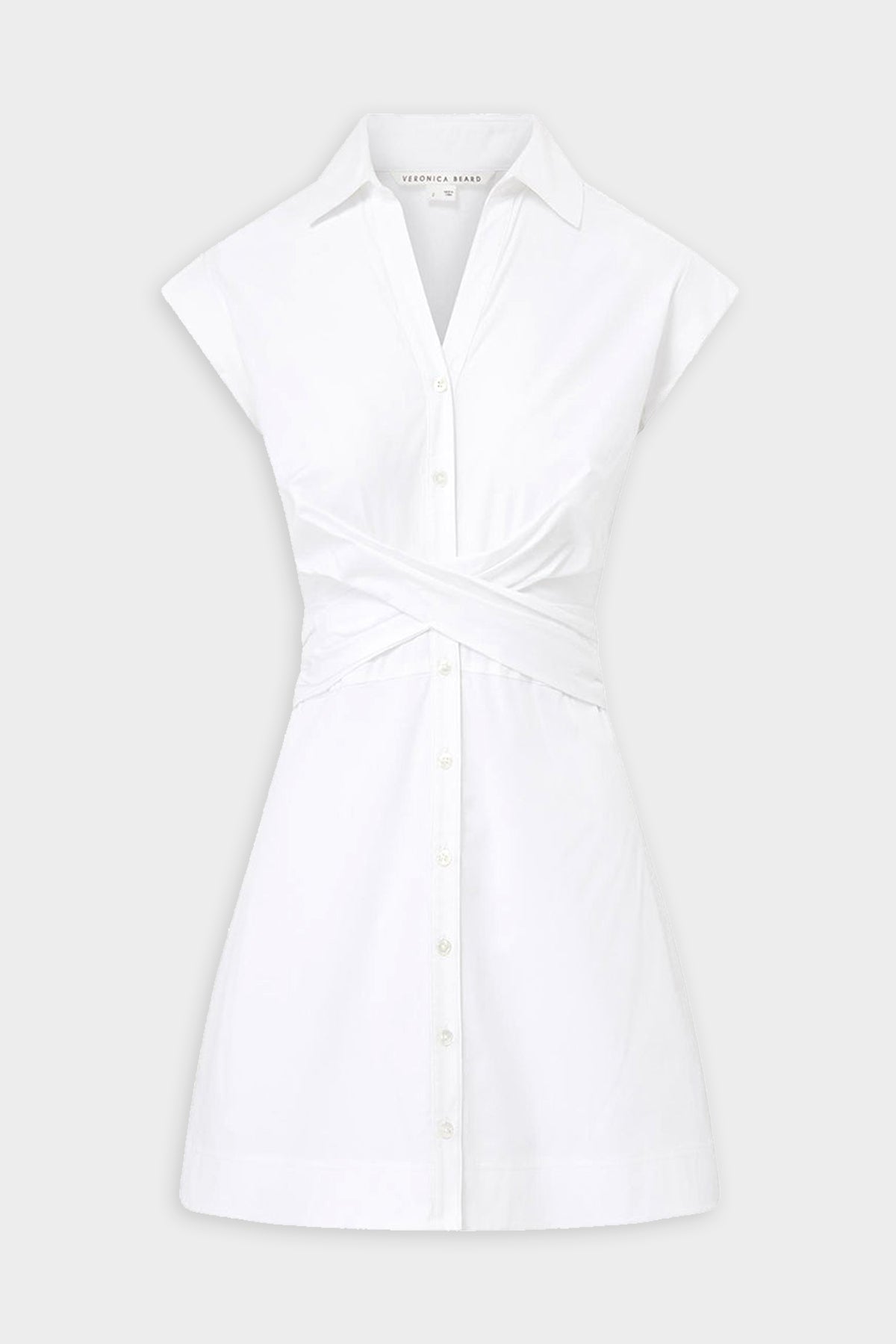 Nagano Shirt Dress in White - shop-olivia.com