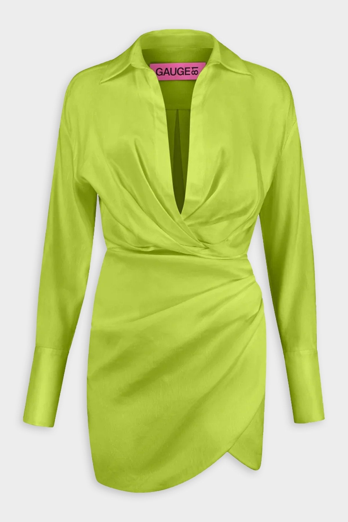 Naha Short Dress in Bright Green - shop-olivia.com