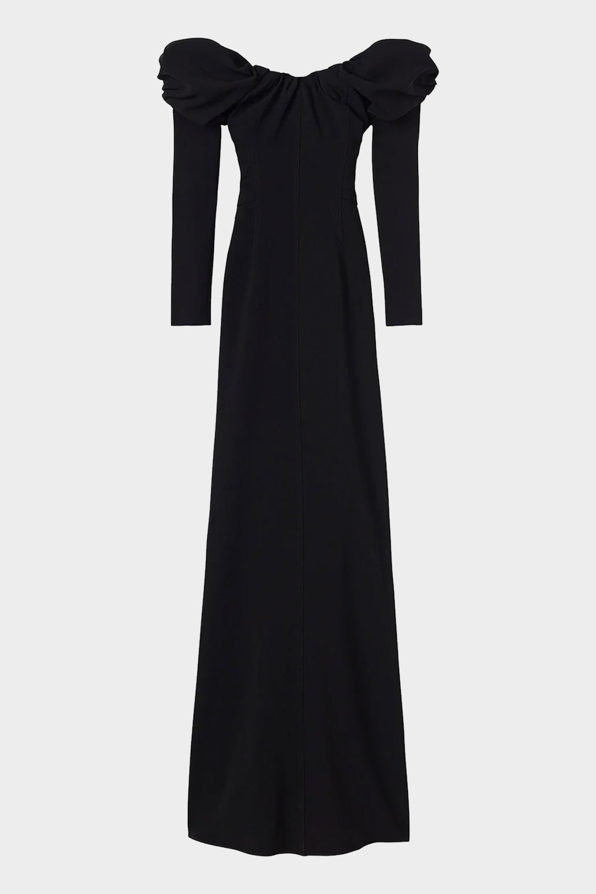 Nora Off Shoulder Gown in Black - shop-olivia.com