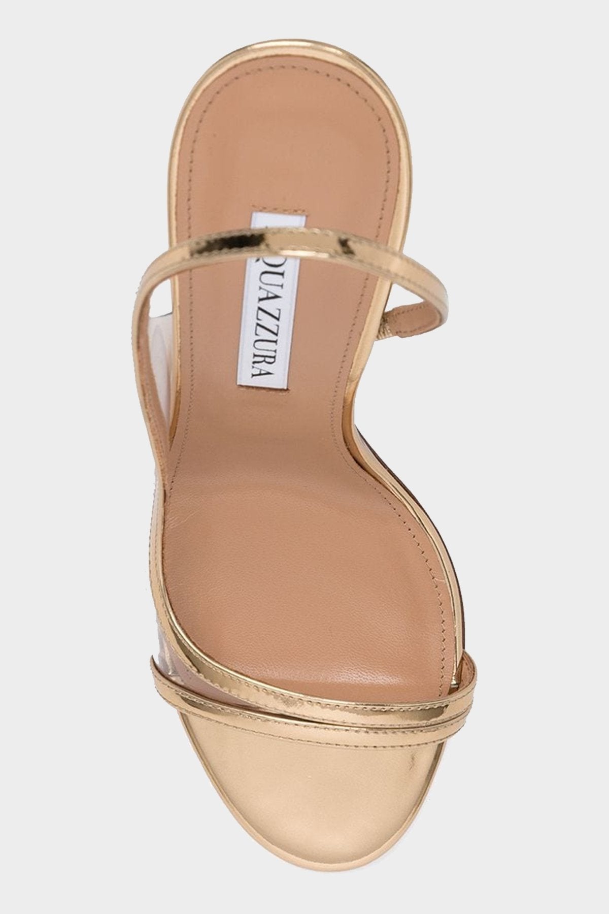 Nude Sandal 105 in Gold - shop-olivia.com