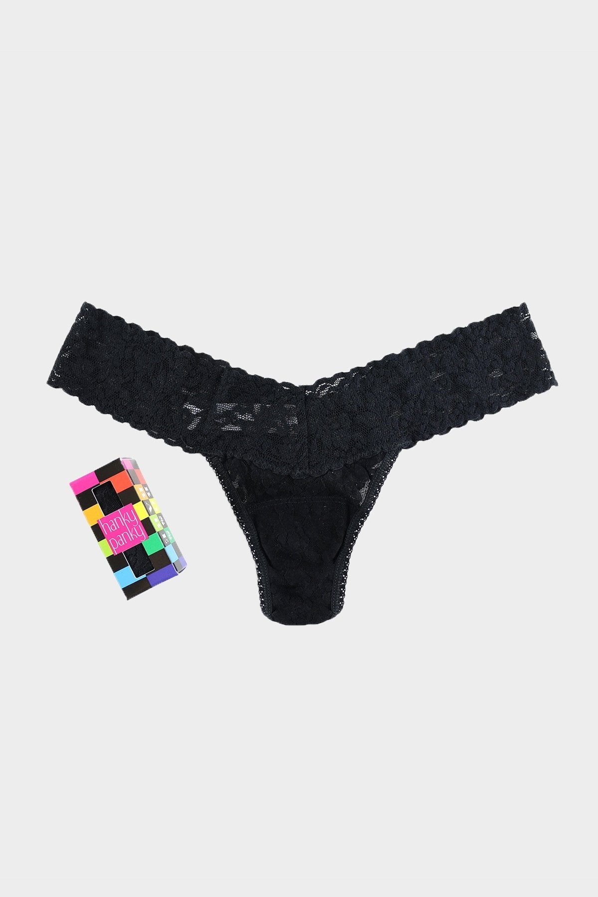 Occasions Box Low Rise Thong in Black - shop-olivia.com