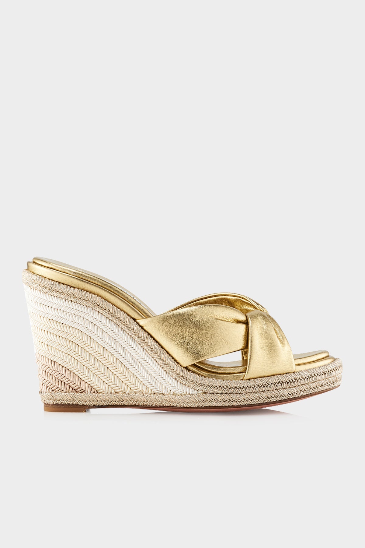 Gold sales designer wedges