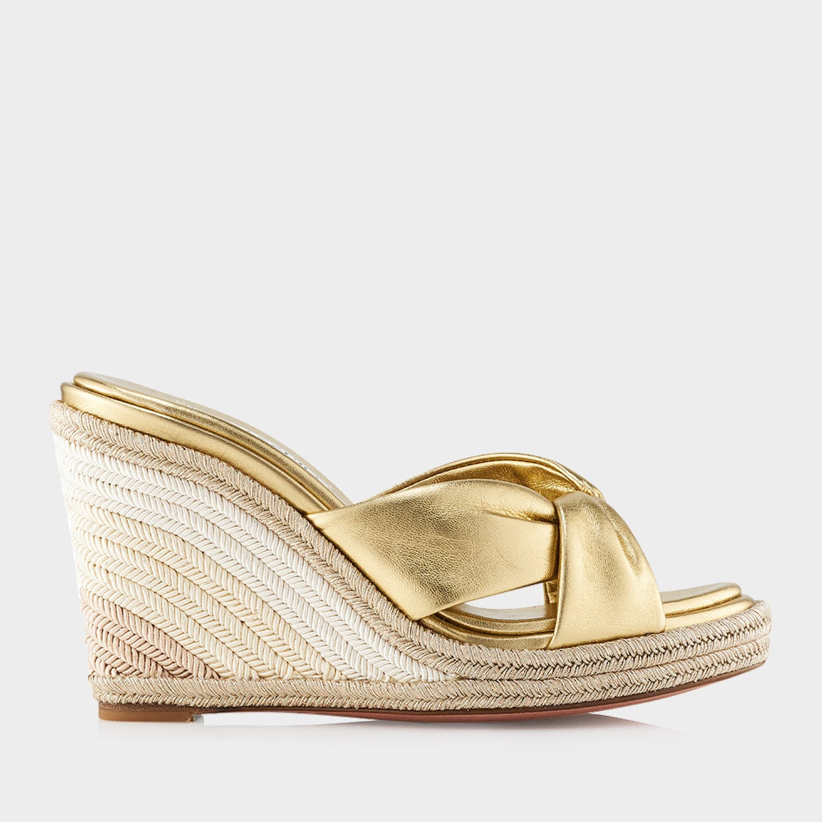 Gold Slide in Sandals | Lincoln Jute