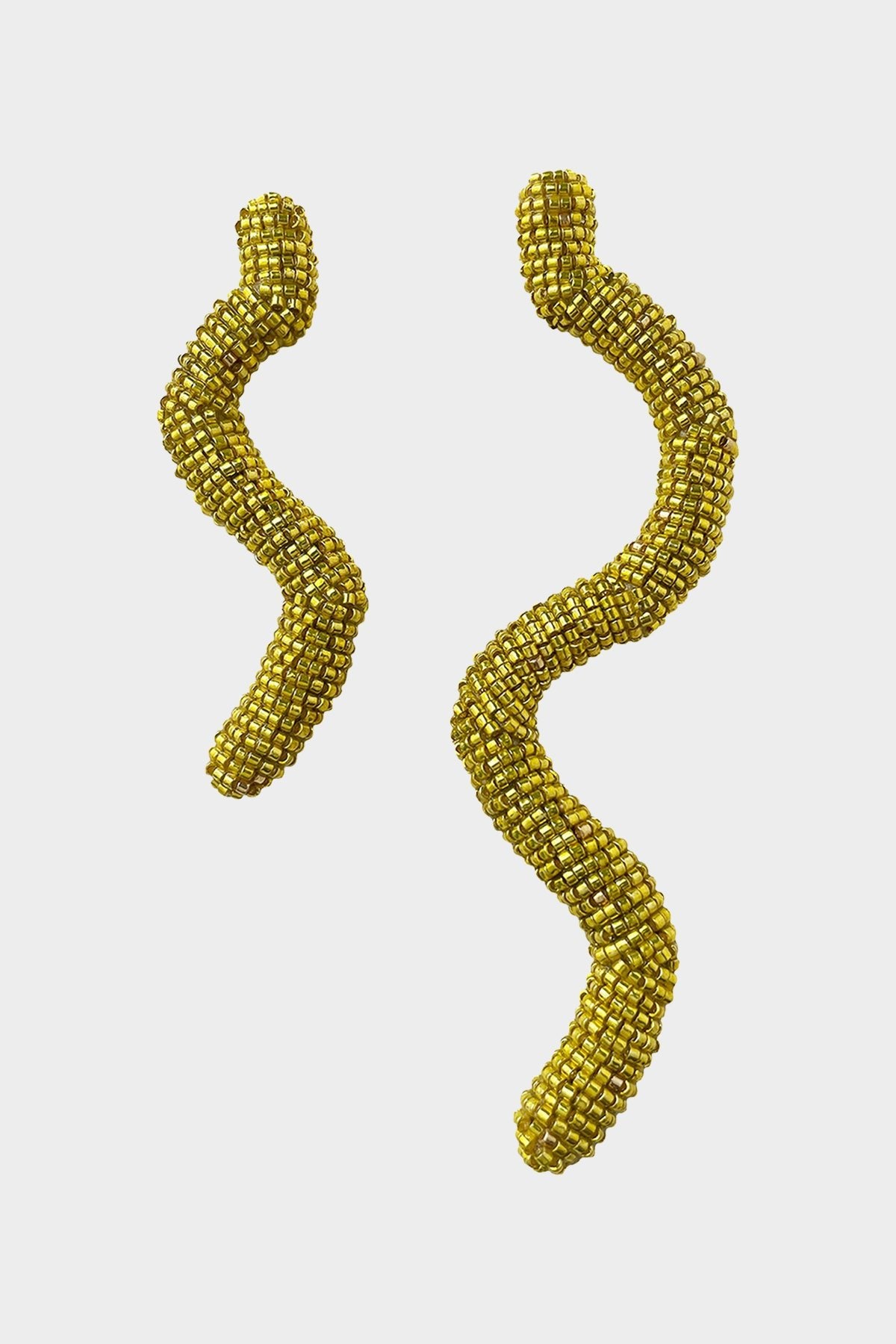 Onna Asymmetric Earrings in Lemon - shop-olivia.com