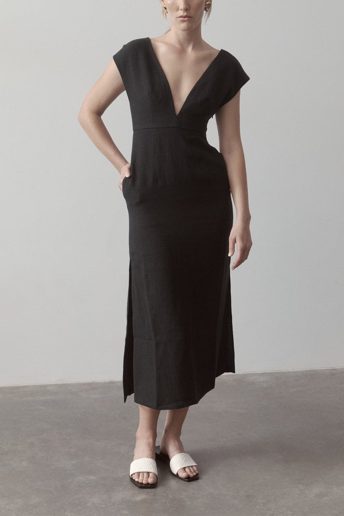 Origami Dress in Black - shop-olivia.com