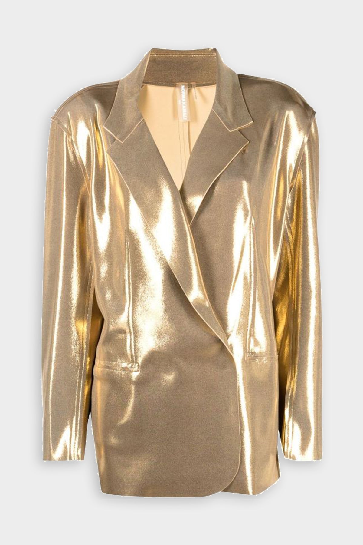 Oversized Double Breasted Jacket in Gold - shop-olivia.com