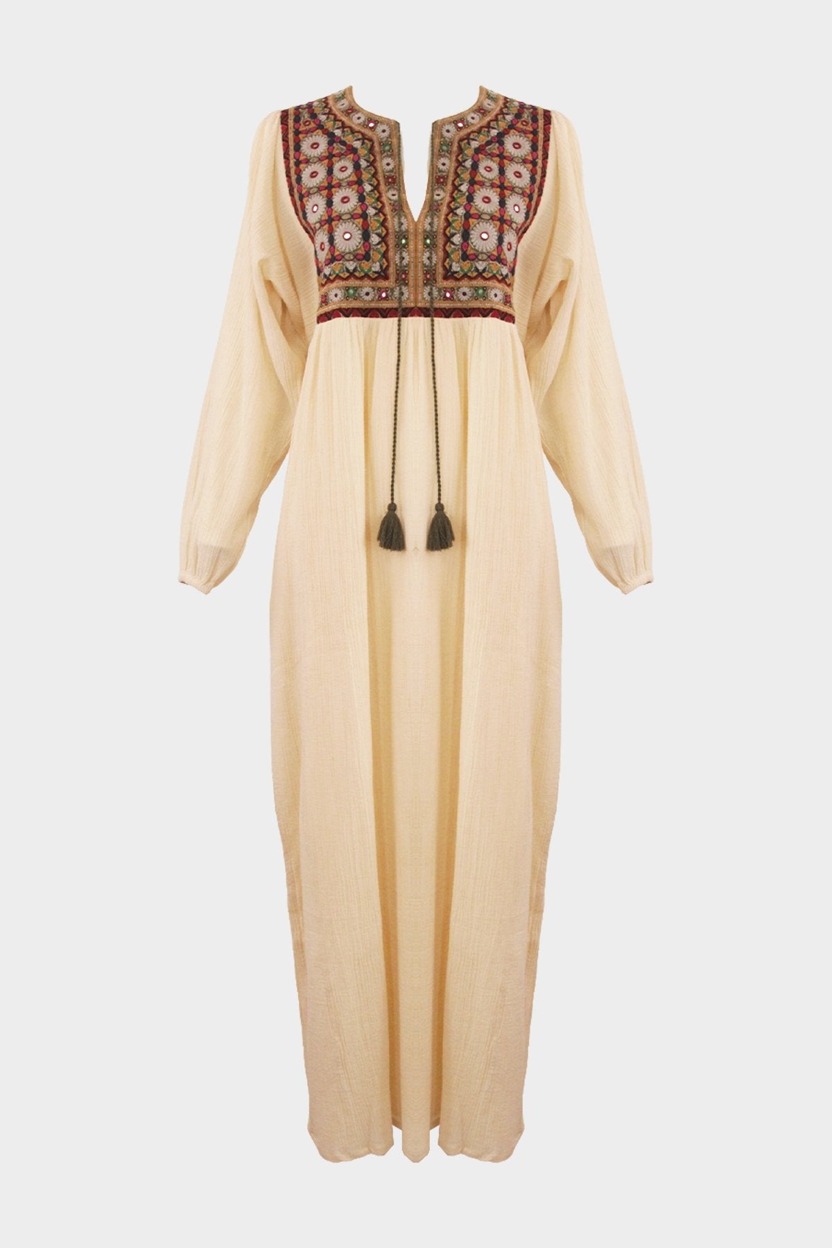 Pallenberg Long Dress in Full Moon - shop-olivia.com