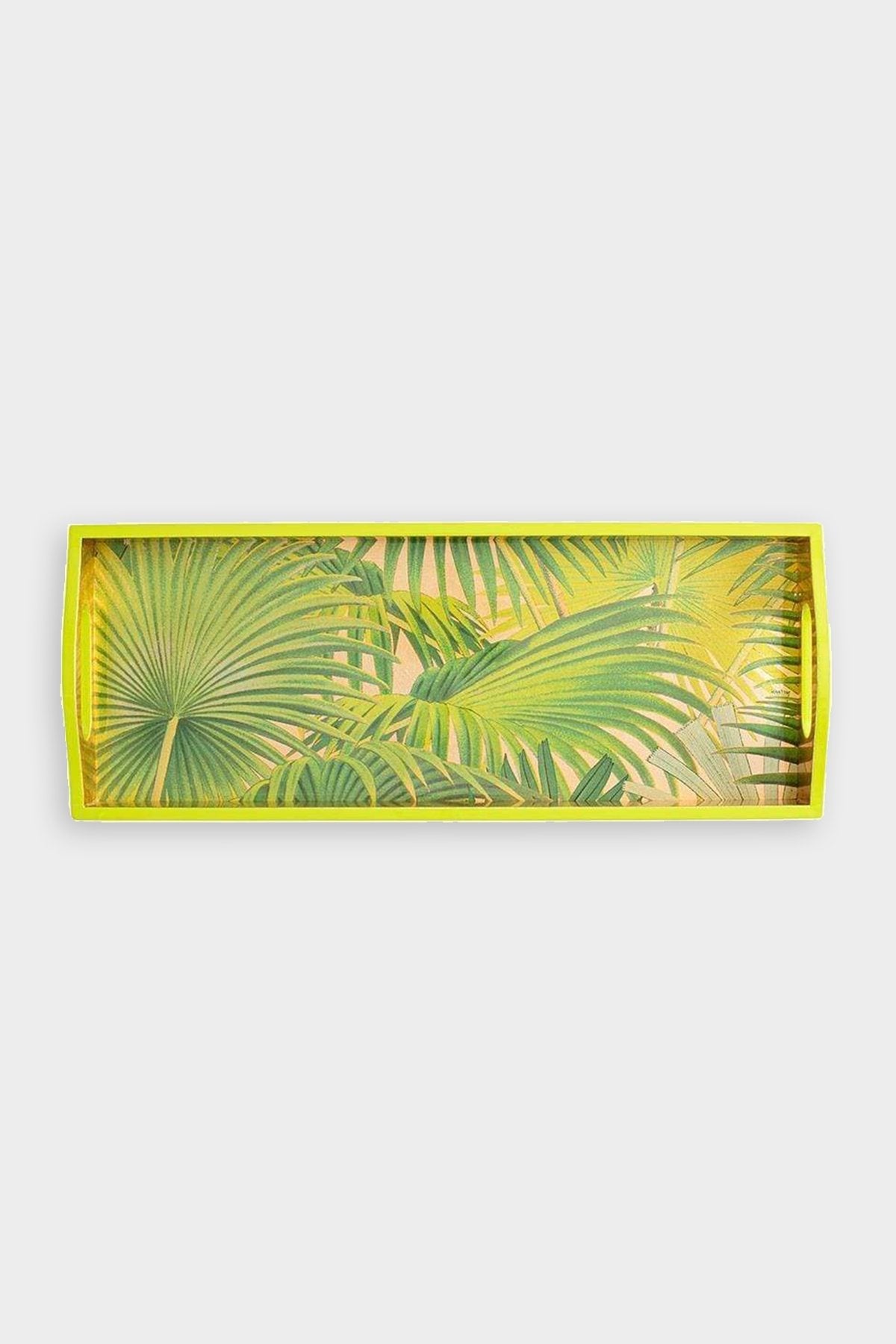 Palm Fronds Lacquer Bar Tray in Gold - shop-olivia.com