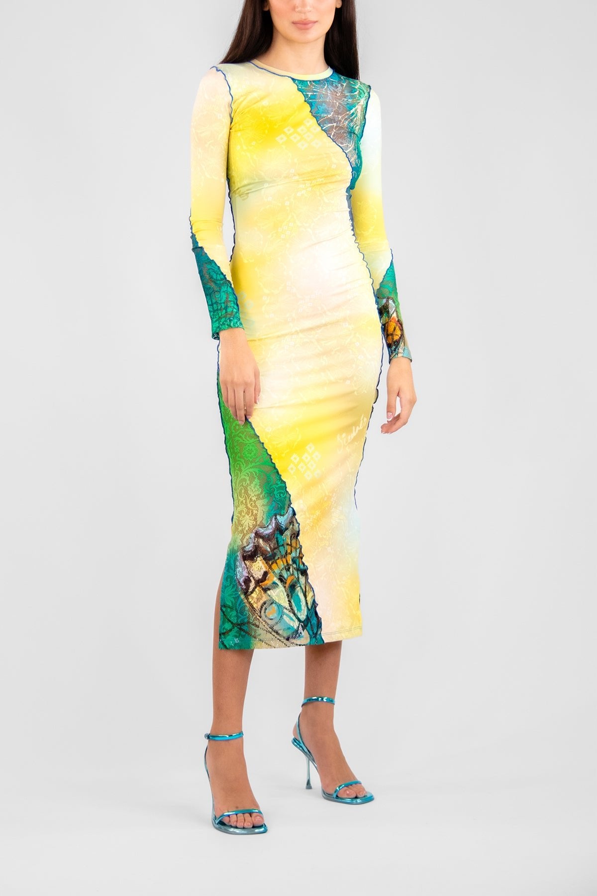 Parker yellow outlet dress