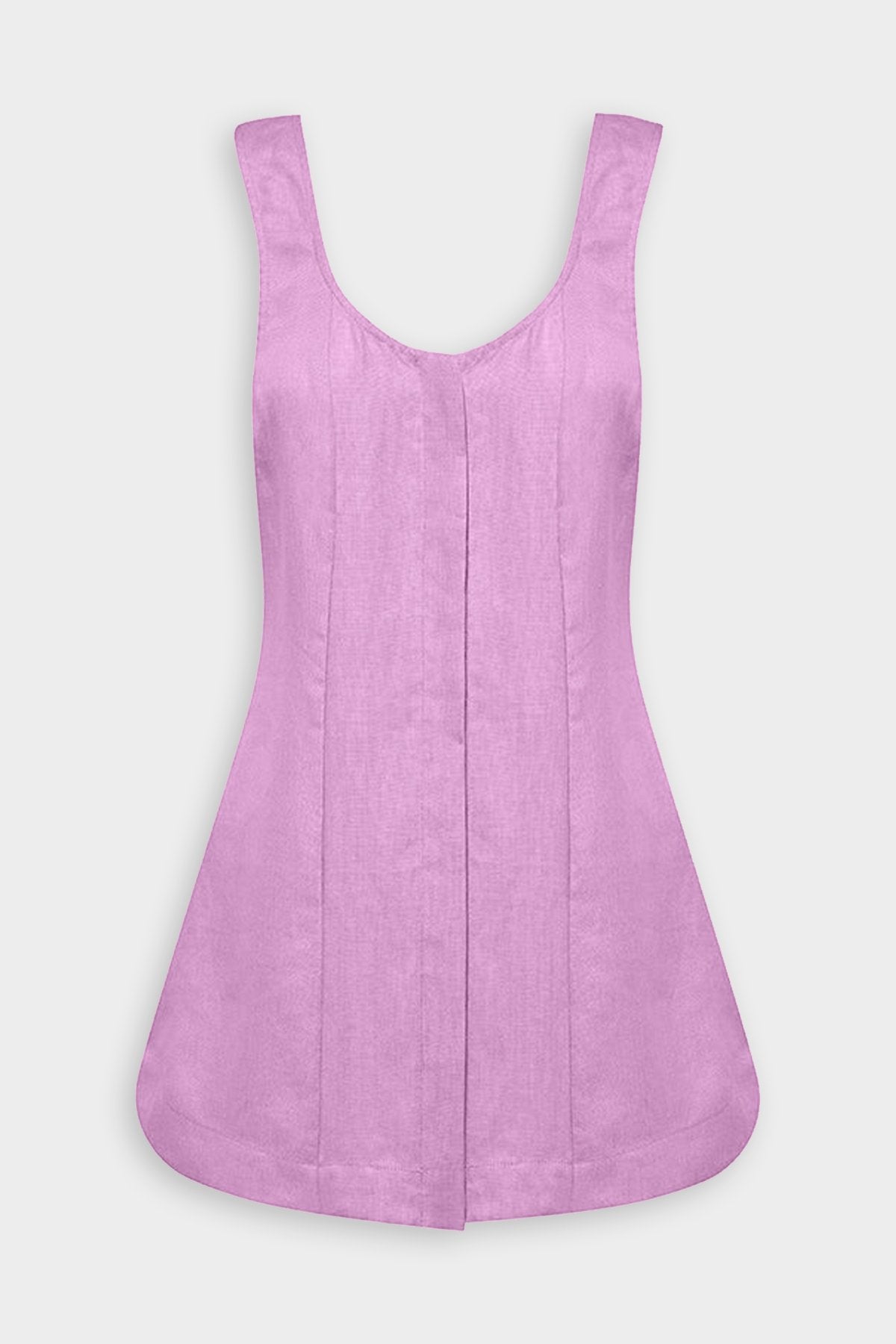 Pemba Organic Linen Mini Dress in Helio - shop-olivia.com
