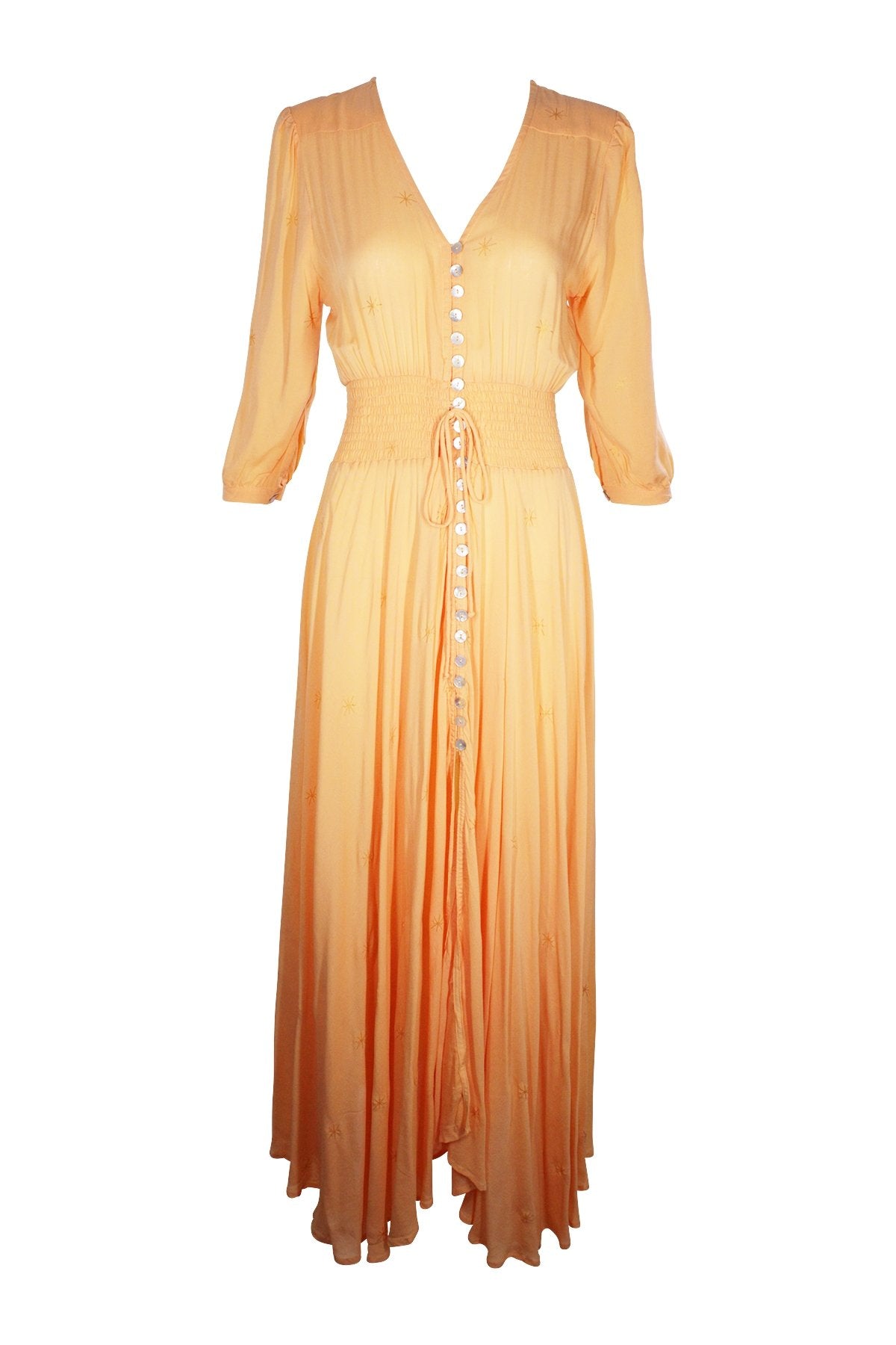 Pia Dress in Abricot - shop-olivia.com