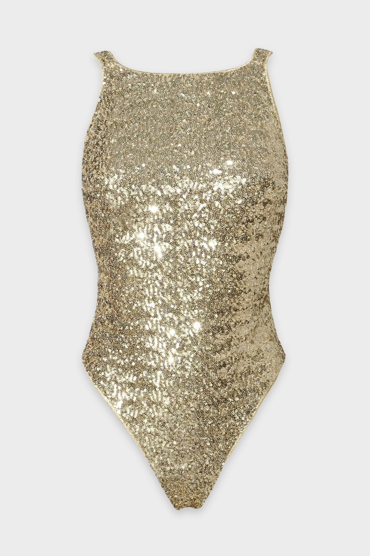 Piallettes Maillot Swimsuit in Gold - shop-olivia.com