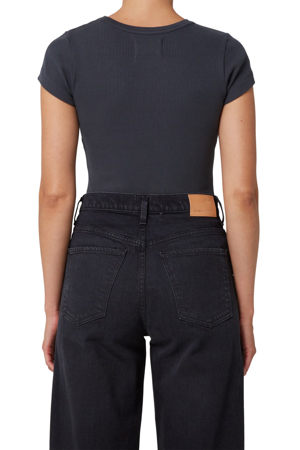 Pierre Tee in Charcoal - shop-olivia.com