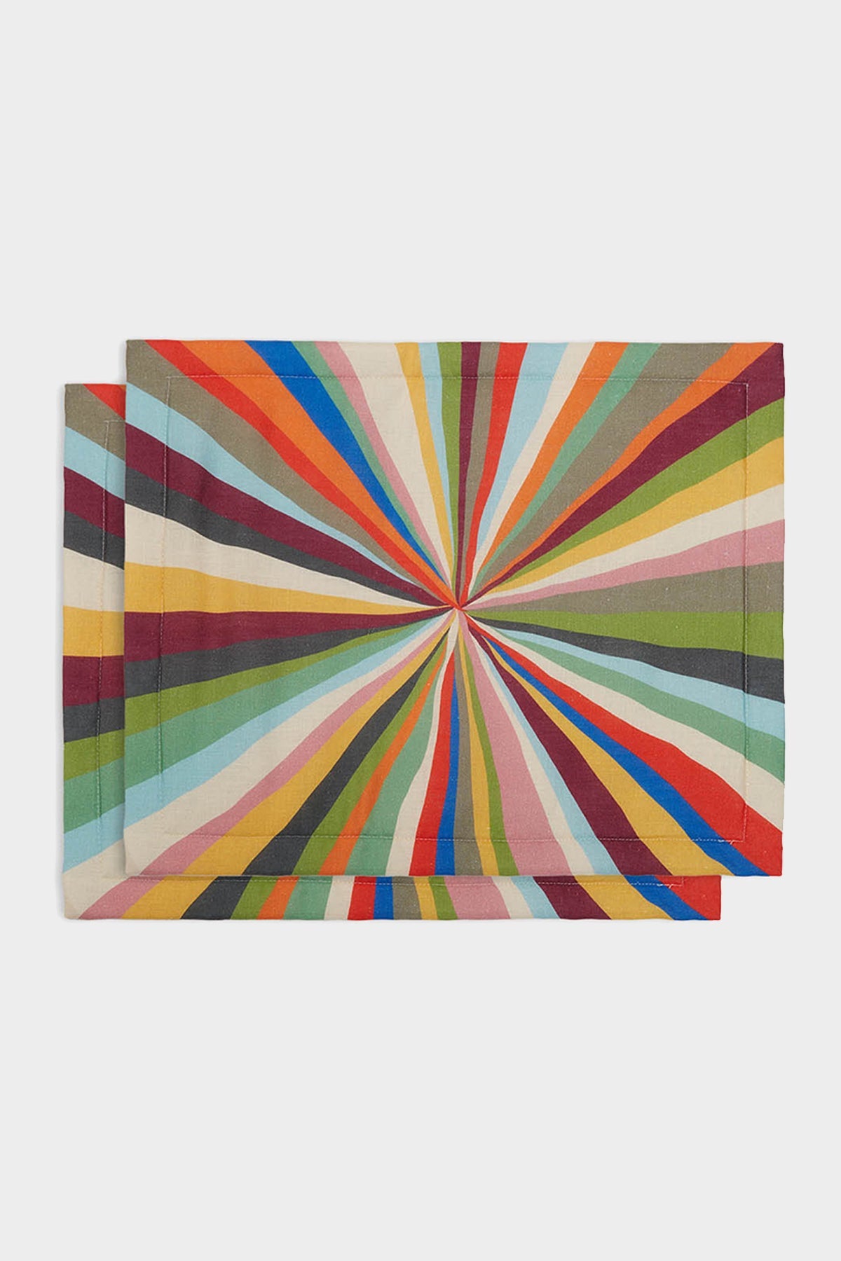 Placemat Set of 2 in Rainbow Rays - shop-olivia.com