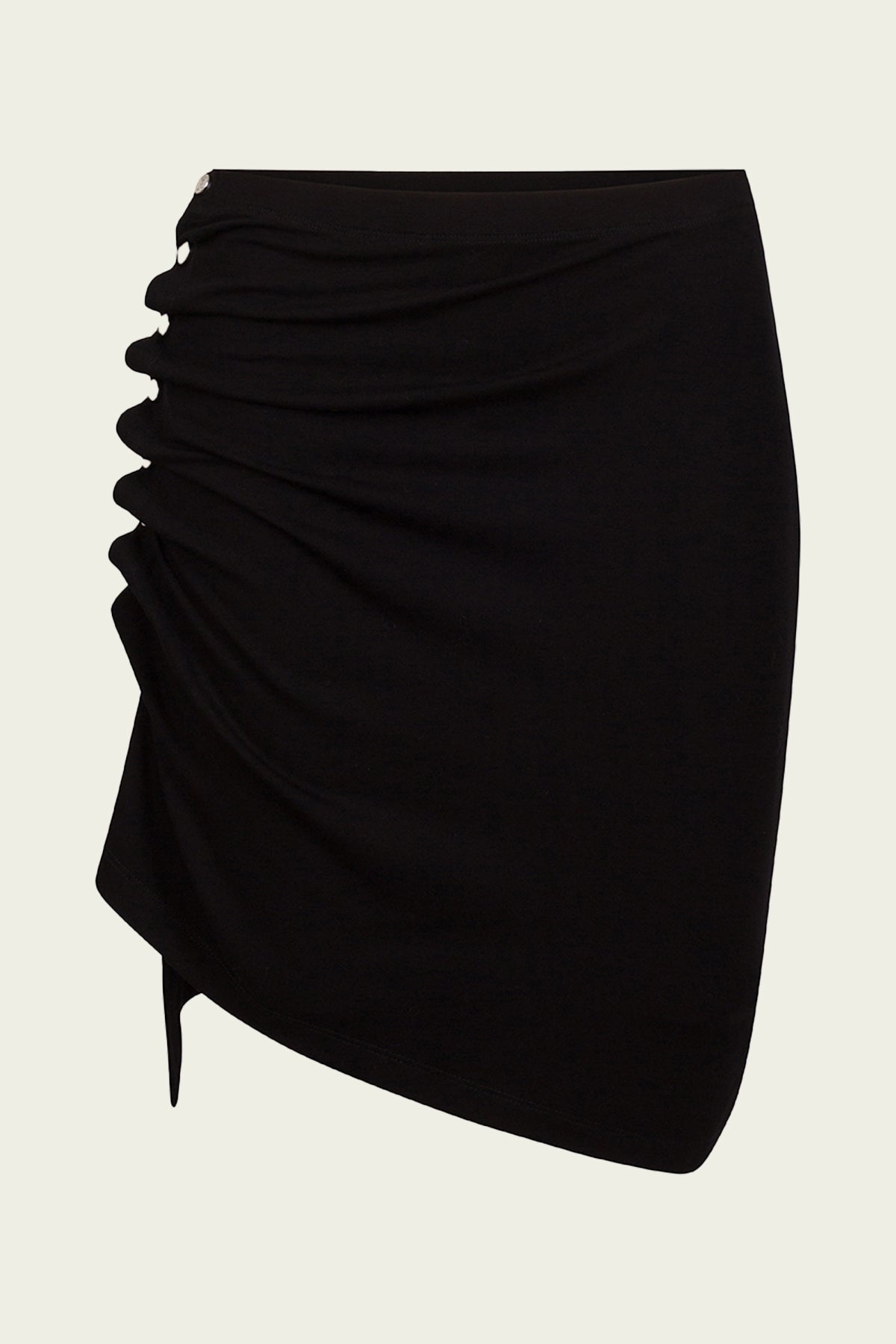 Pleated Mini Skirt in Black - shop-olivia.com
