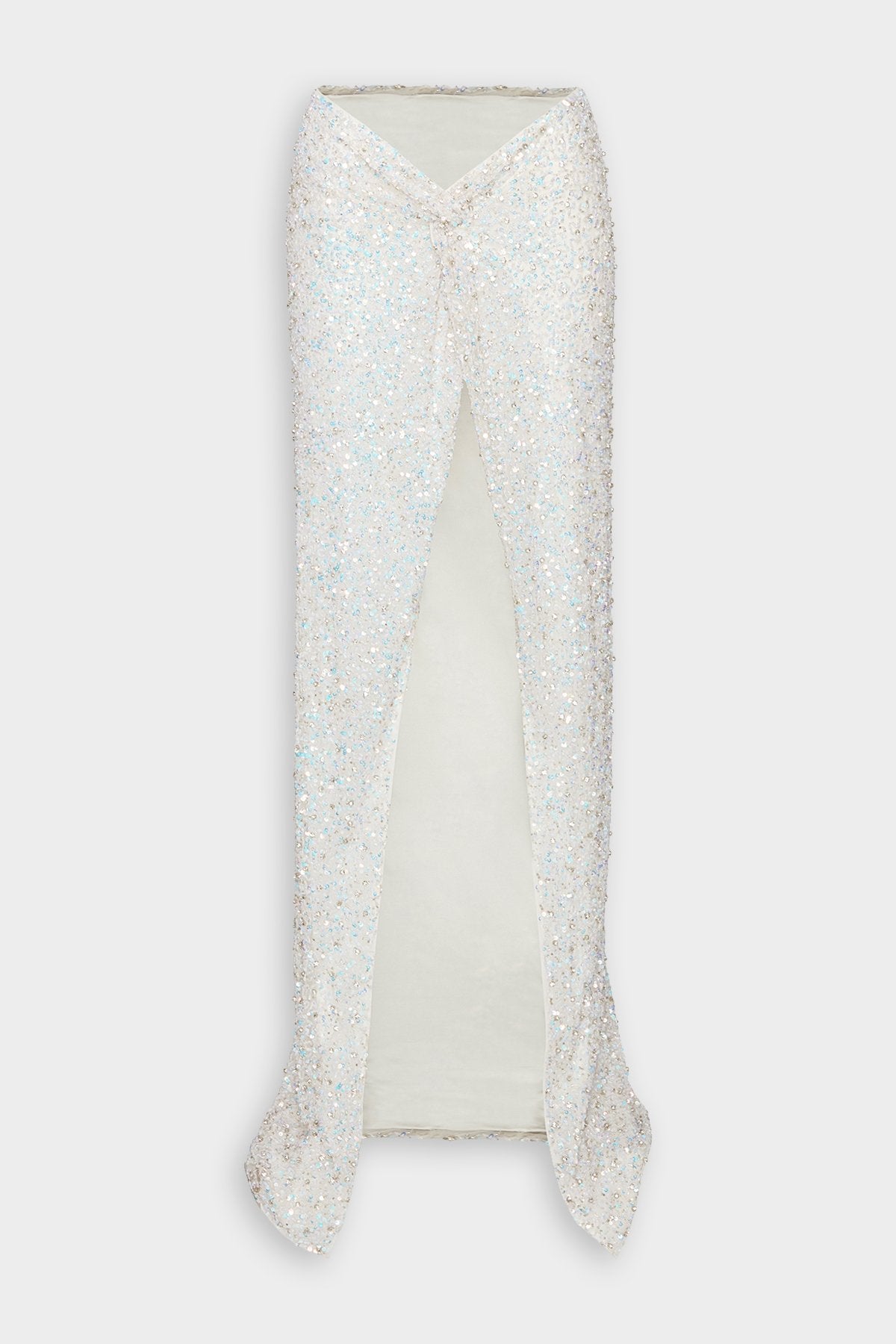 Portina Skirt in Iridescent White - shop-olivia.com