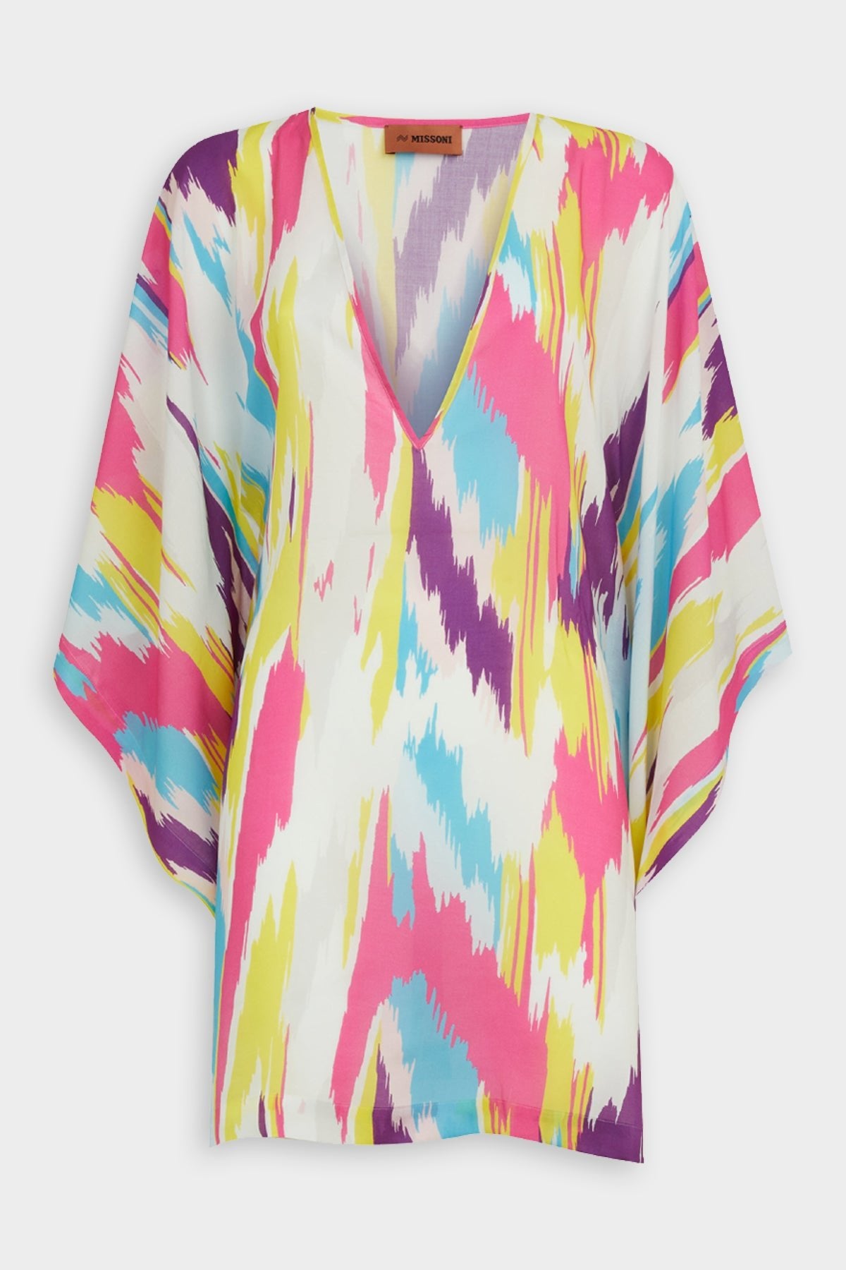 Printed Short Cover-Up in Multicolor - shop-olivia.com