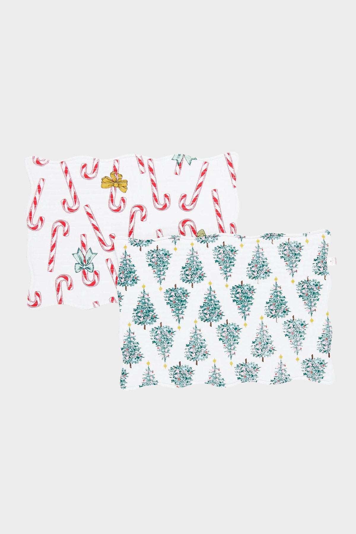 Quilted Placemat Set of 2 in Candy Cane Lane + Festive Forest - shop-olivia.com