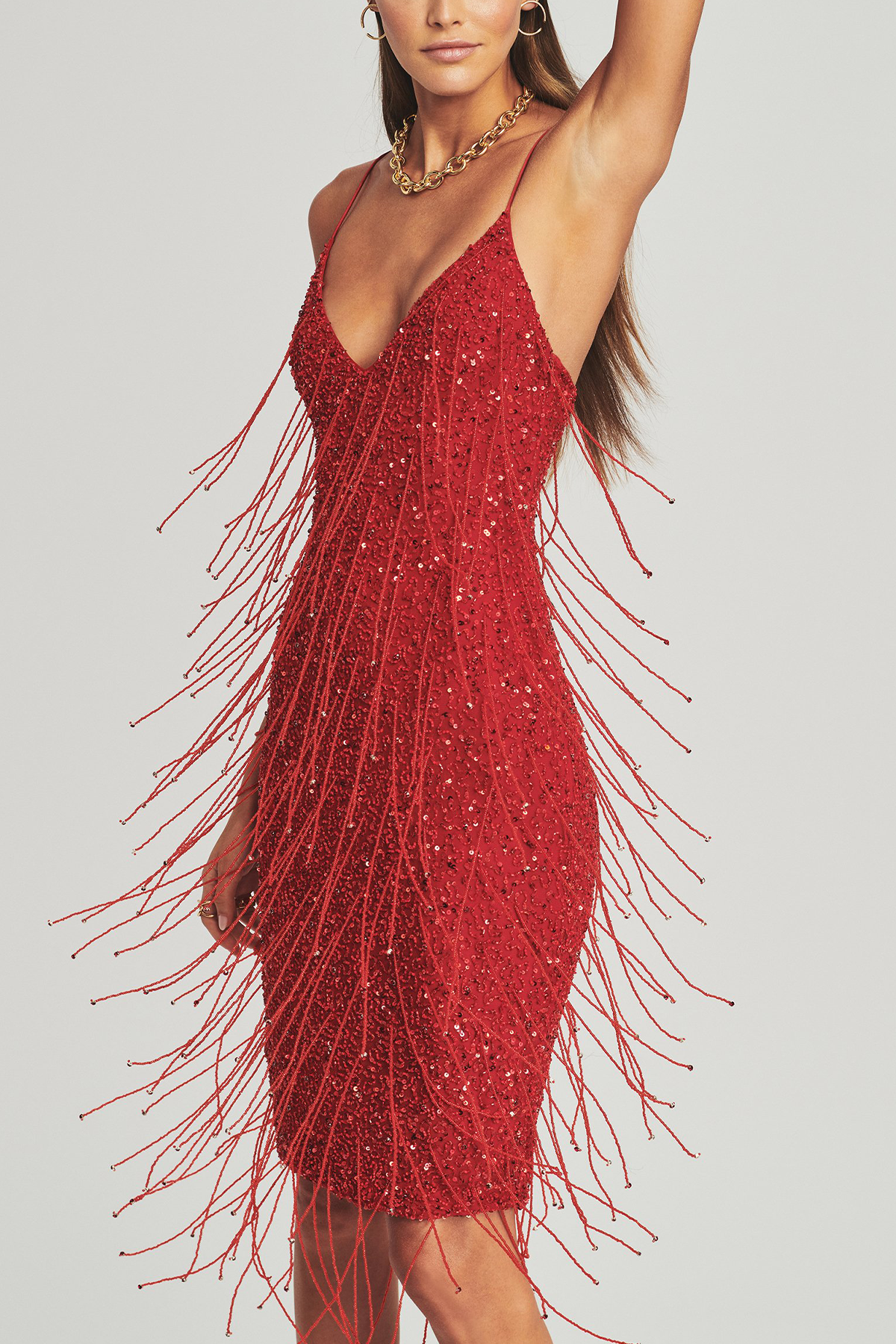 Red Tassel Dress