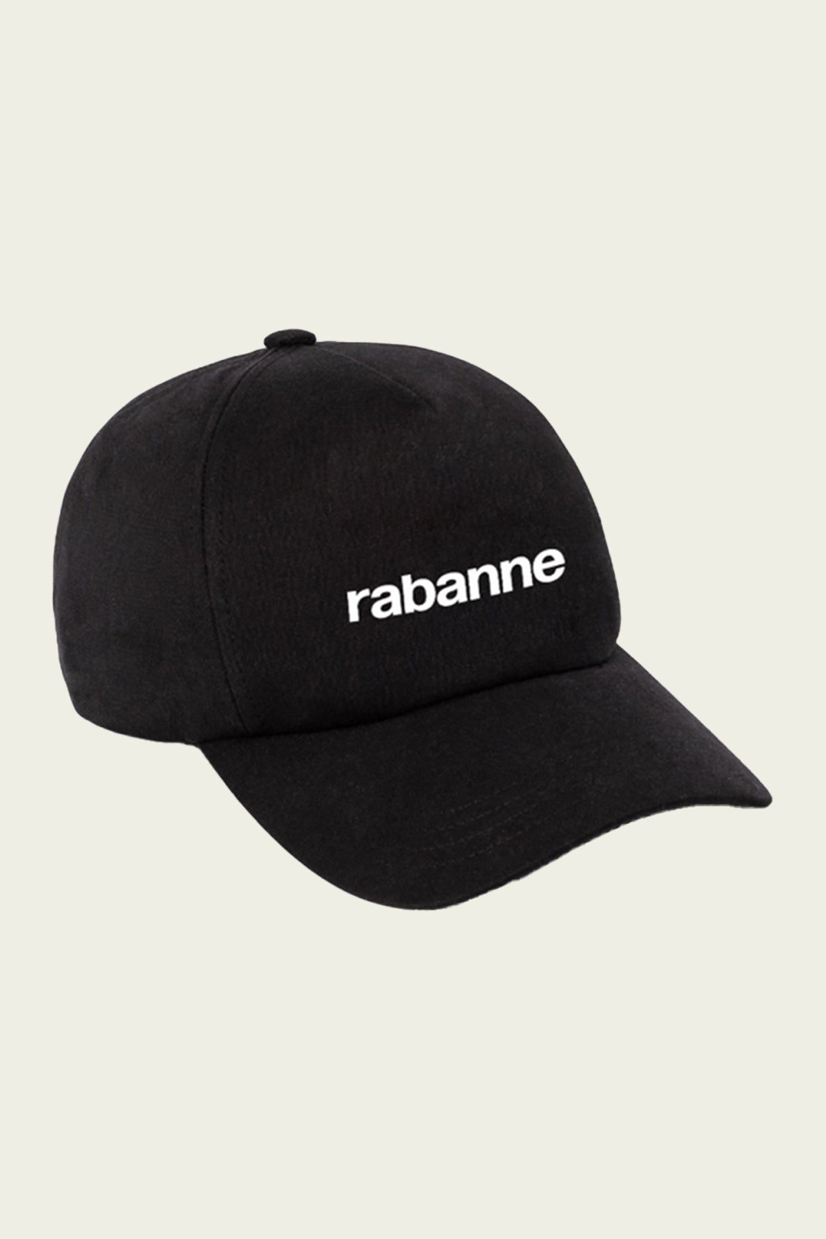 Rabanne Logo Baseball Cap in Black - shop-olivia.com