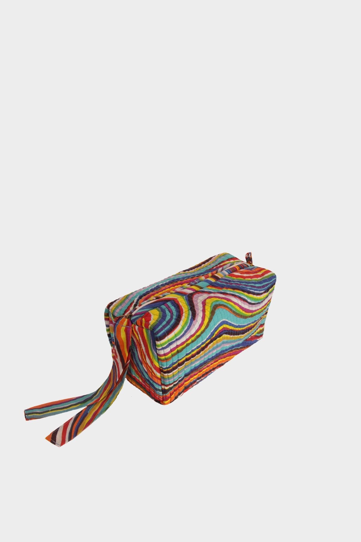 Rainbow Waves Pouch in Multicolor - shop-olivia.com