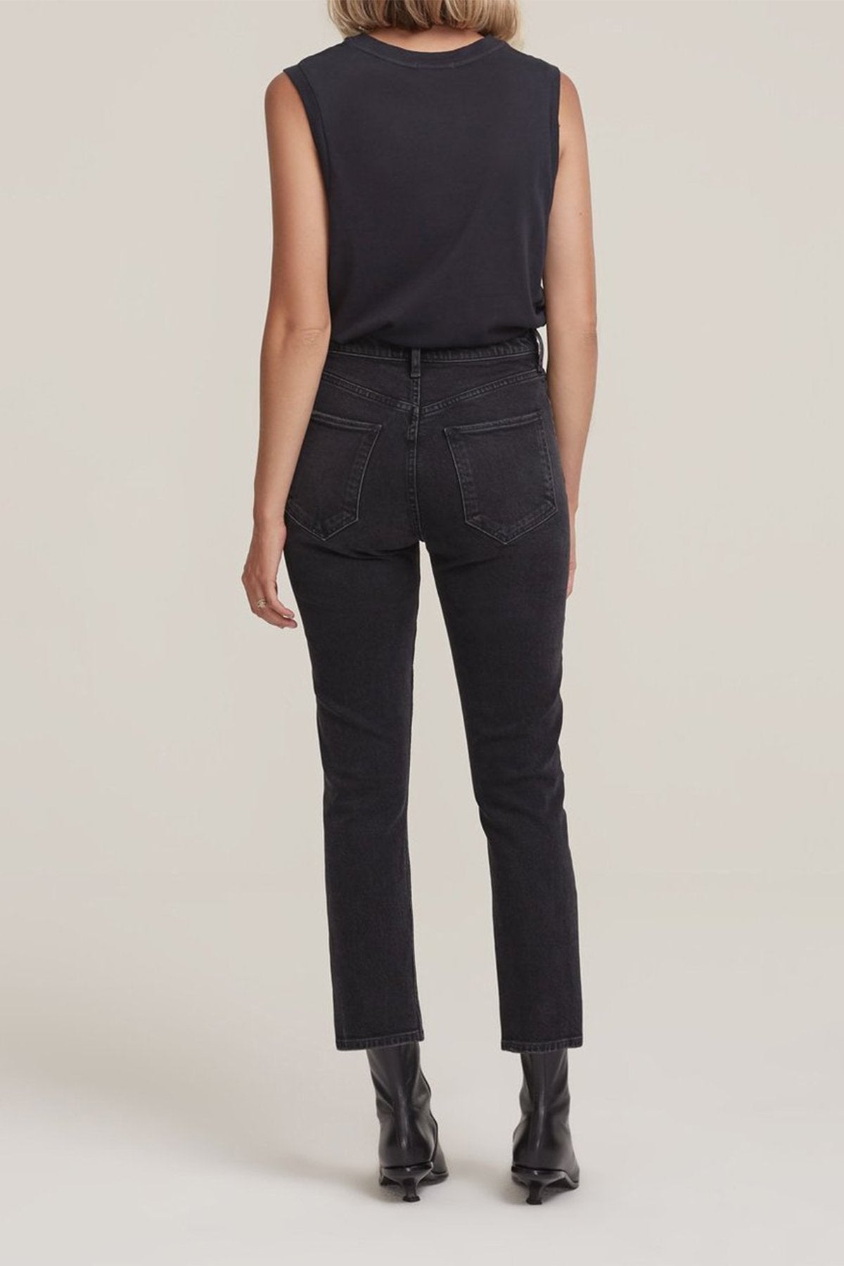 Riley High Rise Straight Crop Jean in Panoramic - shop-olivia.com