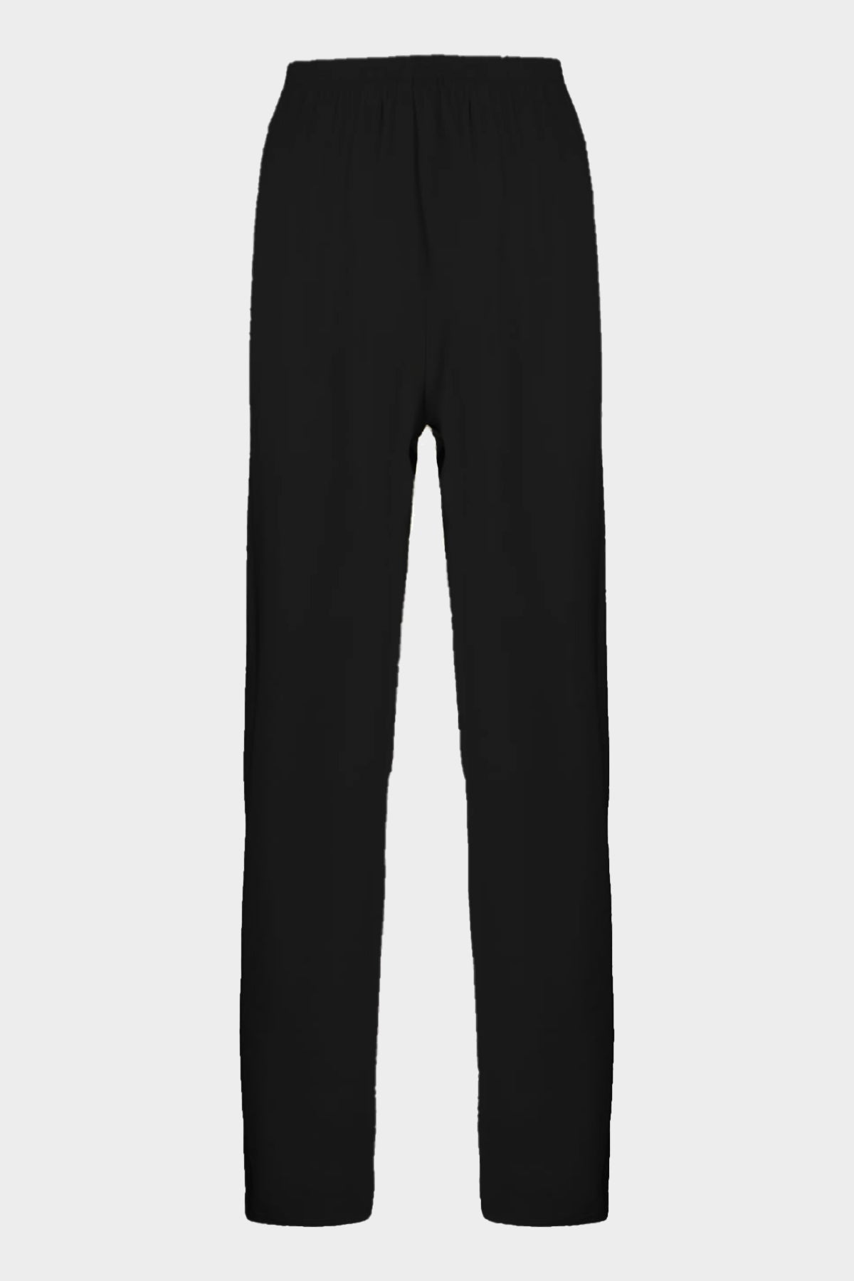 Ripstop Fluid Viscose Elasticated Pants in Black - shop-olivia.com