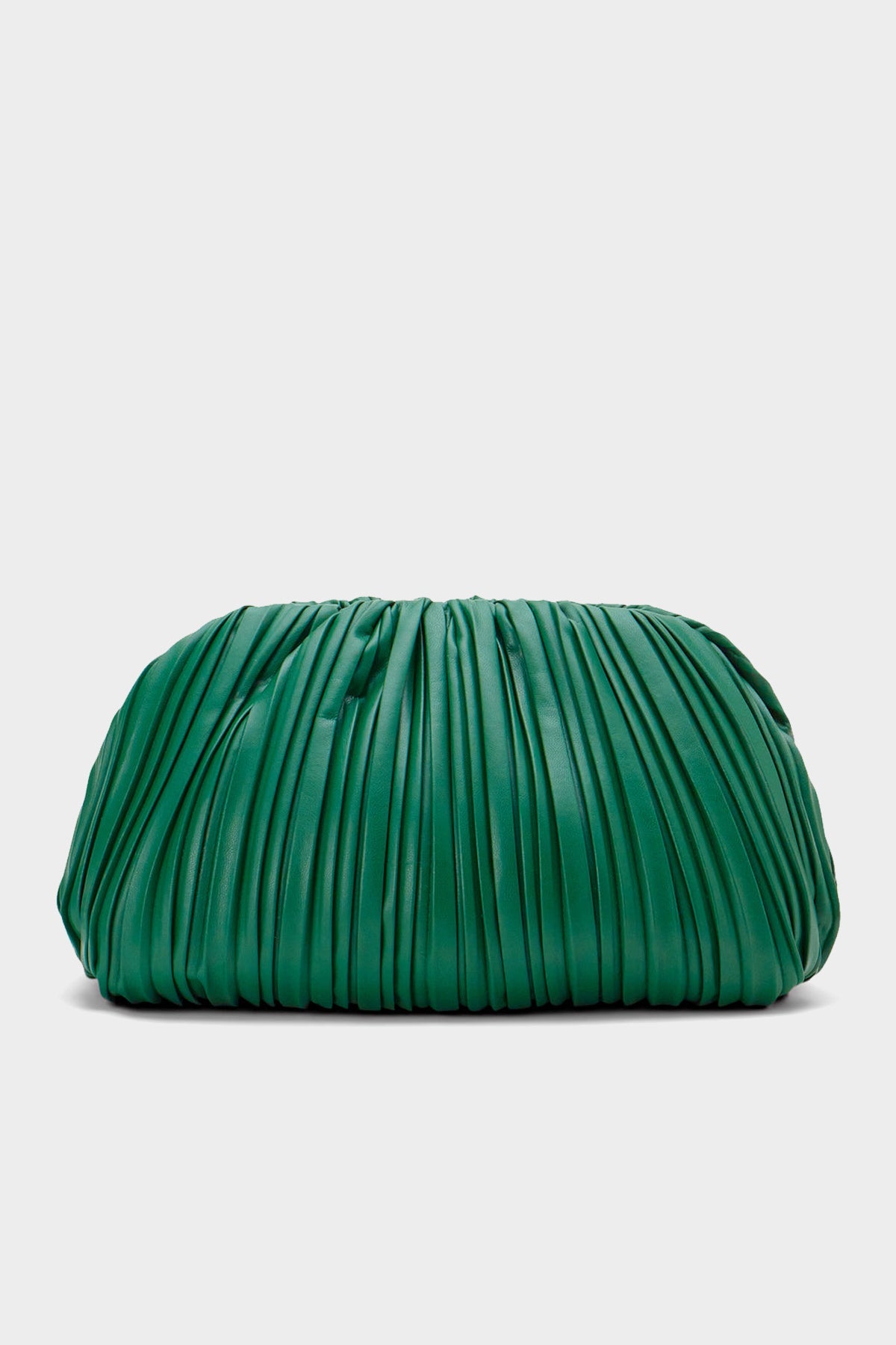 Romeo Pleated Vegan Leather Bag in Deep Forest - shop-olivia.com