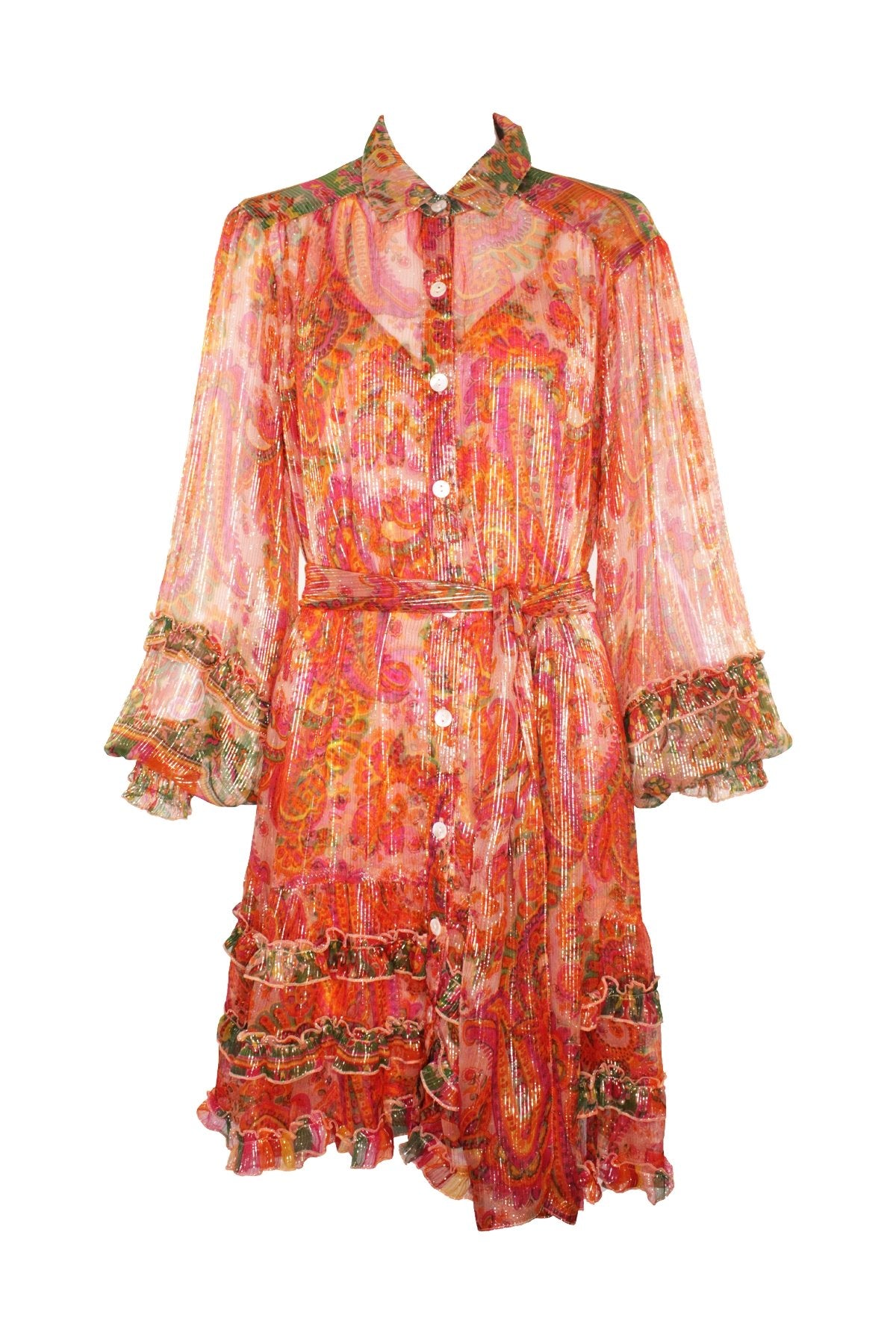 Romi Dress in Peach - shop-olivia.com
