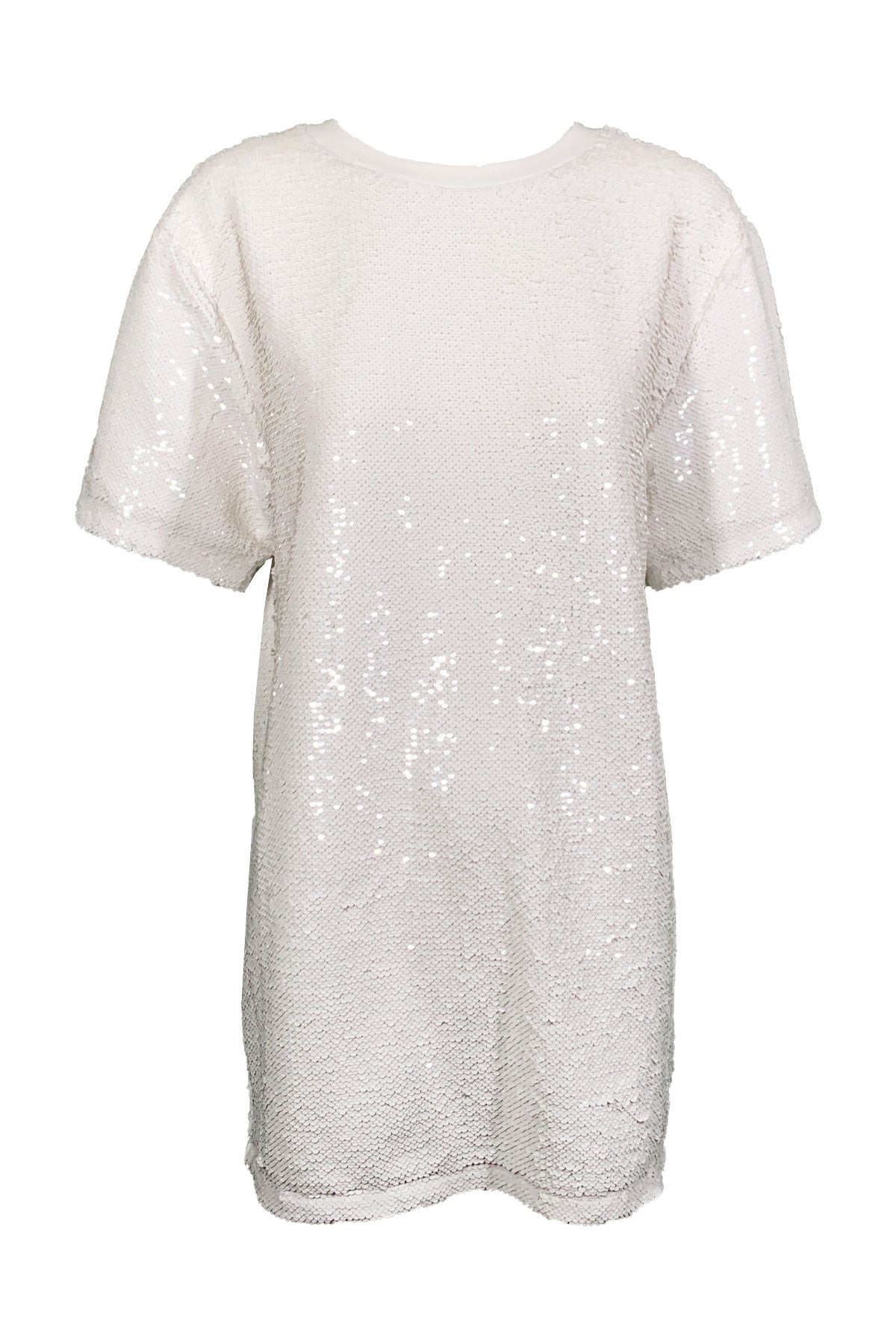 Romy T-Shirt Dress in Comet White - shop-olivia.com