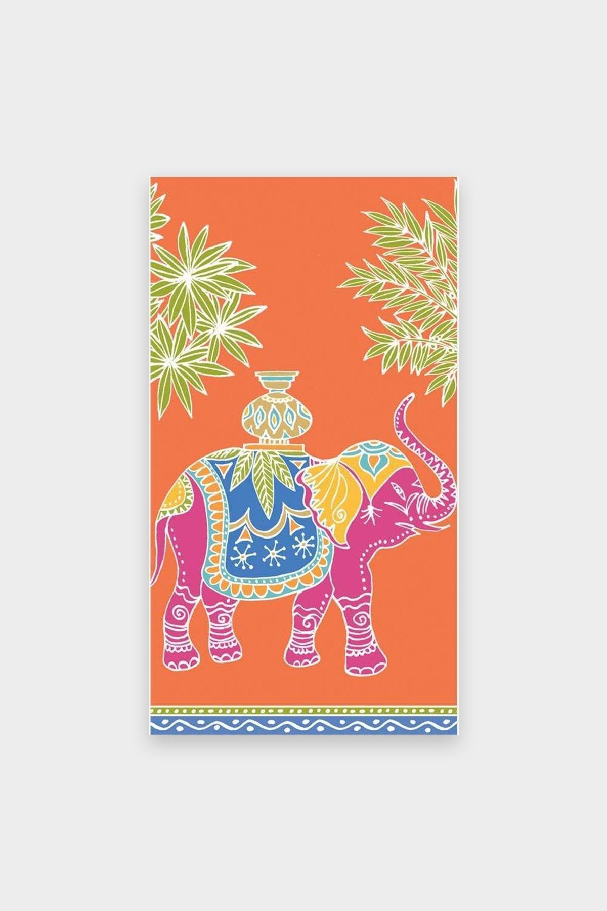 Royal Elephant Paper Guest Towel Napkins in Orange - shop-olivia.com