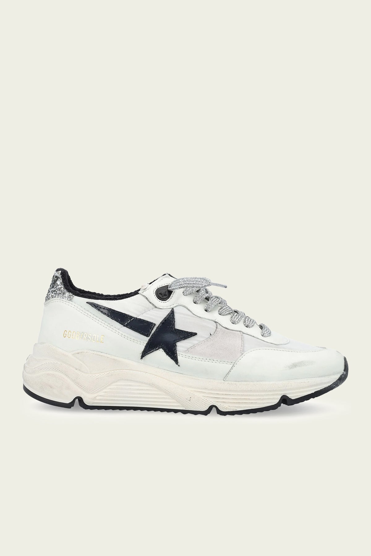 Running Optic White Leather Sneaker