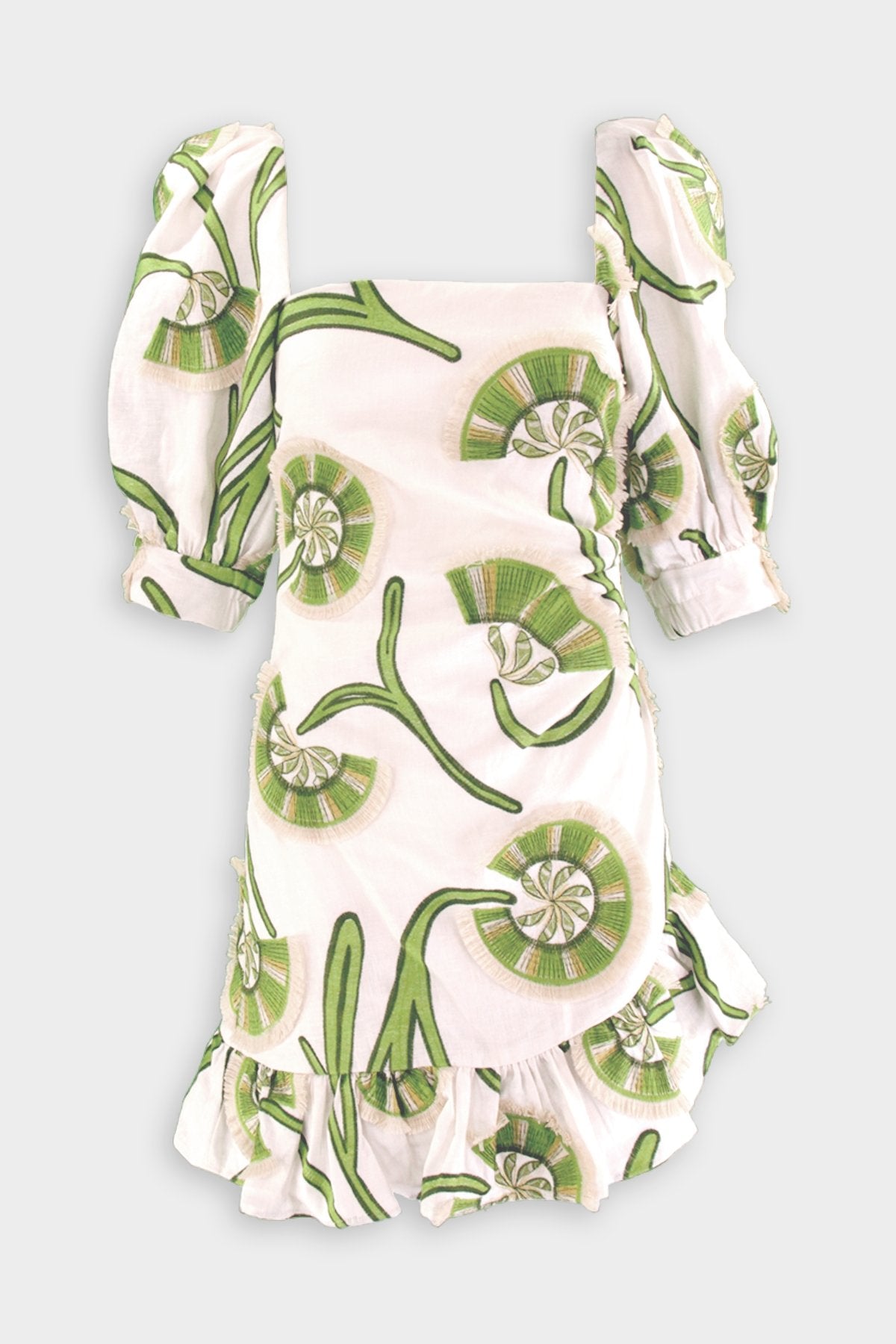 San Paolo Dress in Giardino Bianco - shop-olivia.com