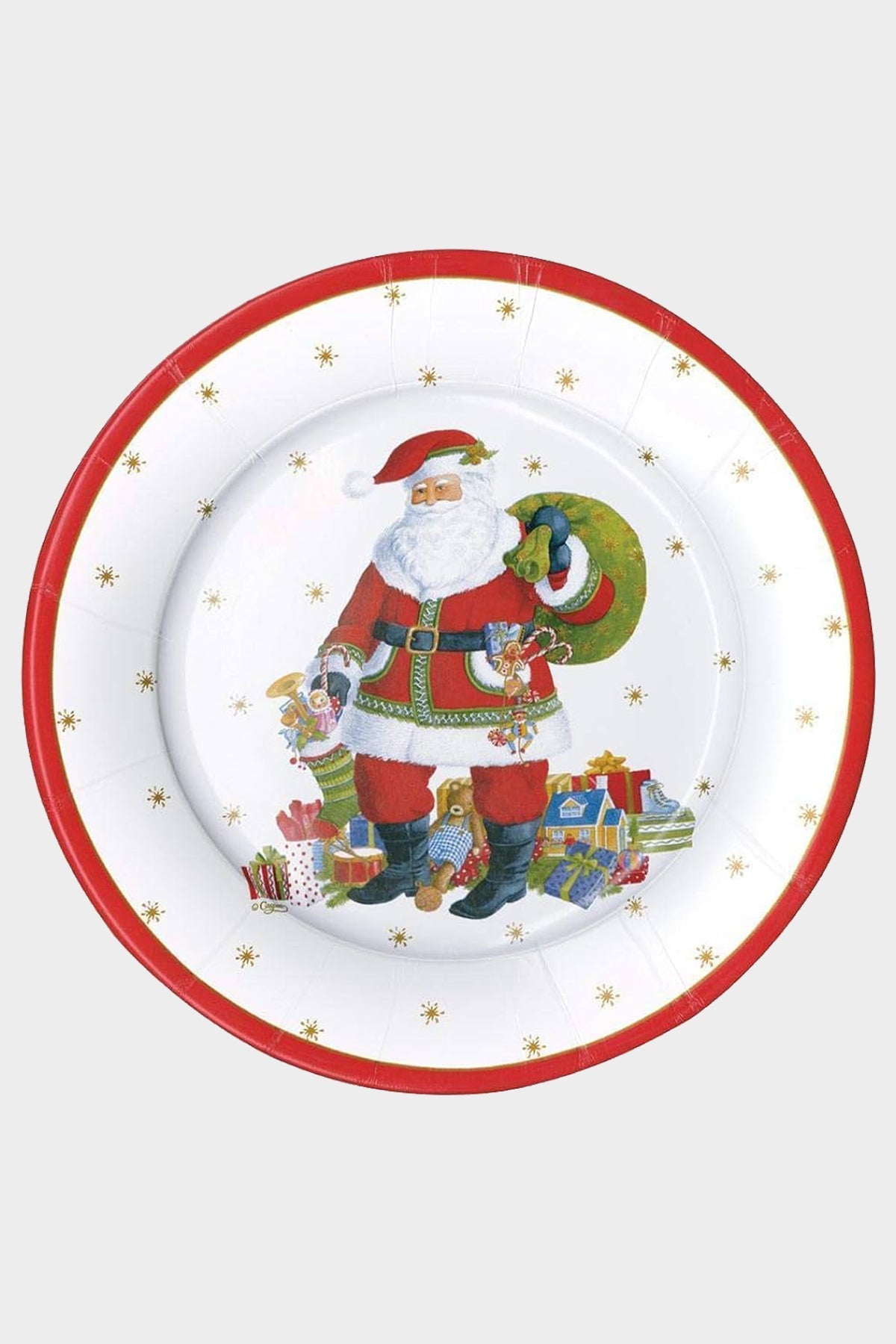 Santa Claus Lane Paper Dinner Plates - shop-olivia.com