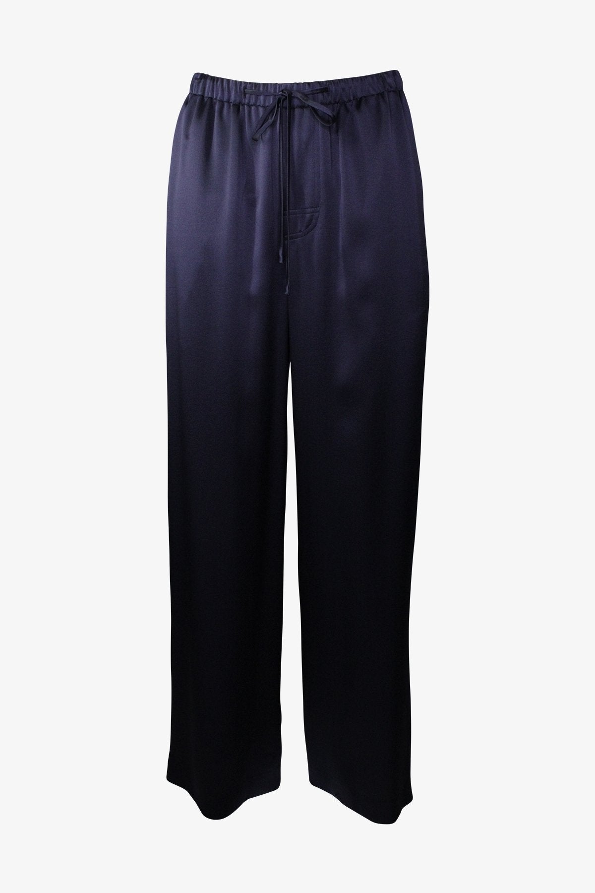 Satin Pajama Pant in Coastal Blue - shop-olivia.com