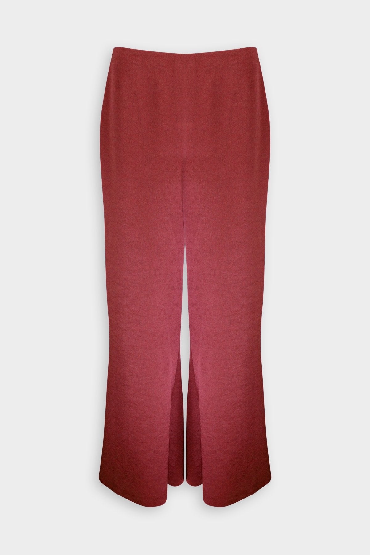 Satin Wide Flare Pant in Currant - shop-olivia.com