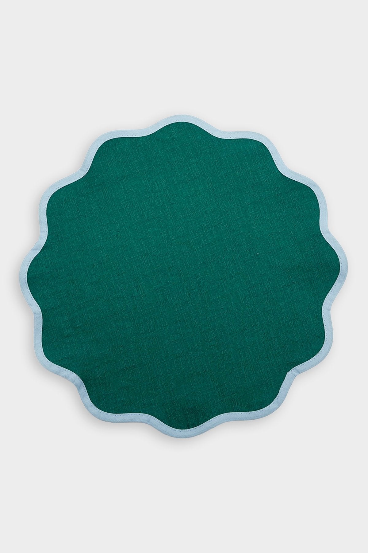 Scalloped Tablemats in Green - shop-olivia.com