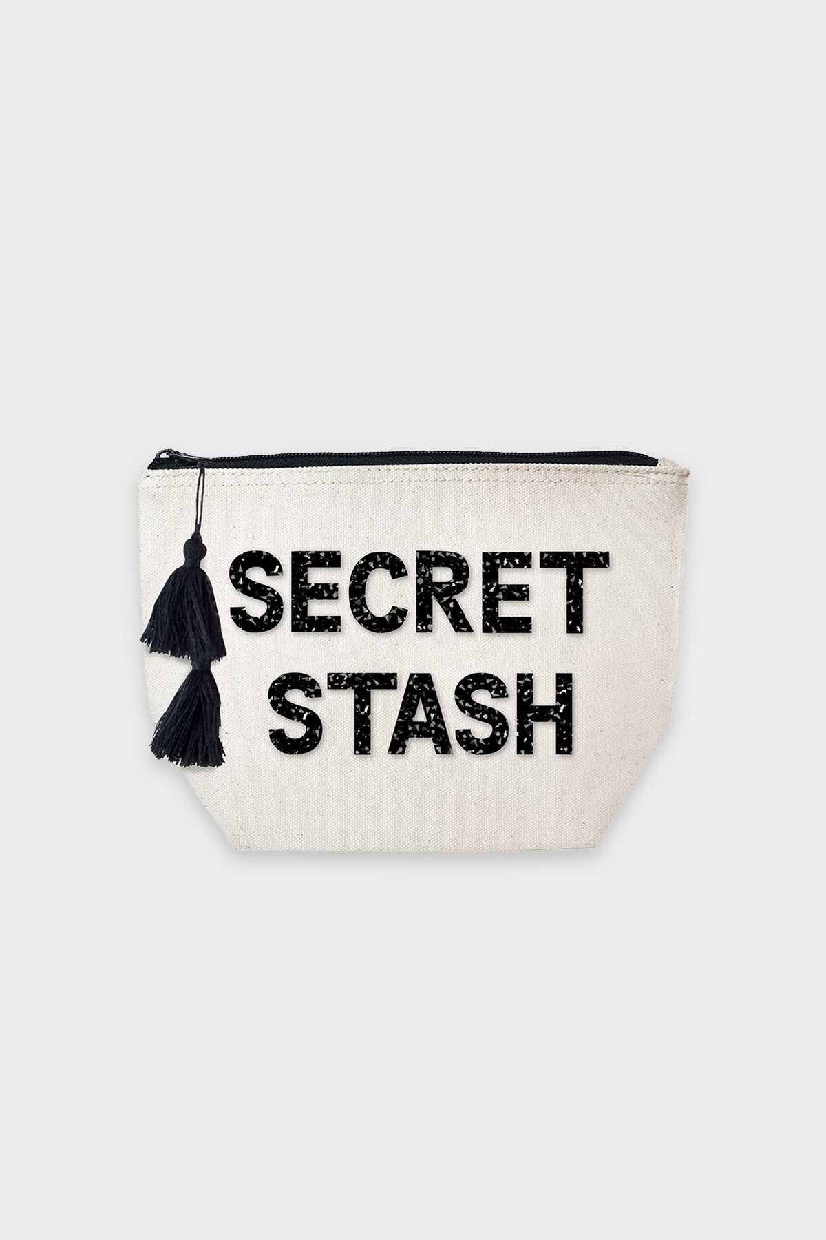 Secret Stash Cosmetic Bag in Black Crystal - shop-olivia.com