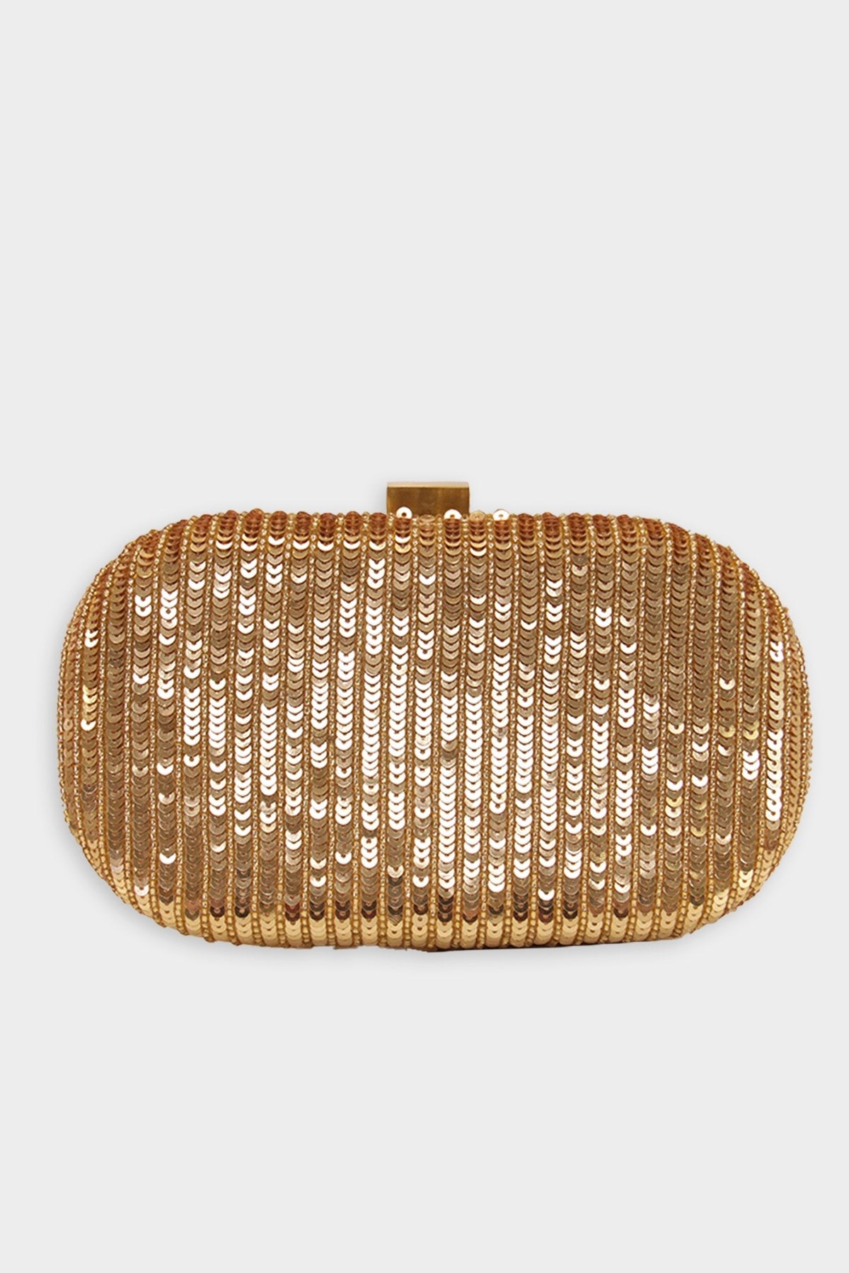 Sequins Beaded Clutch in Gold - shop-olivia.com