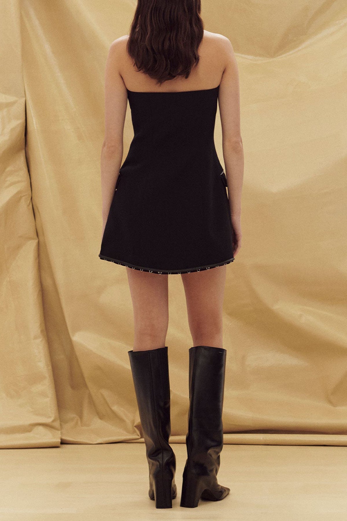 Shana Mini Dress in Black - shop-olivia.com